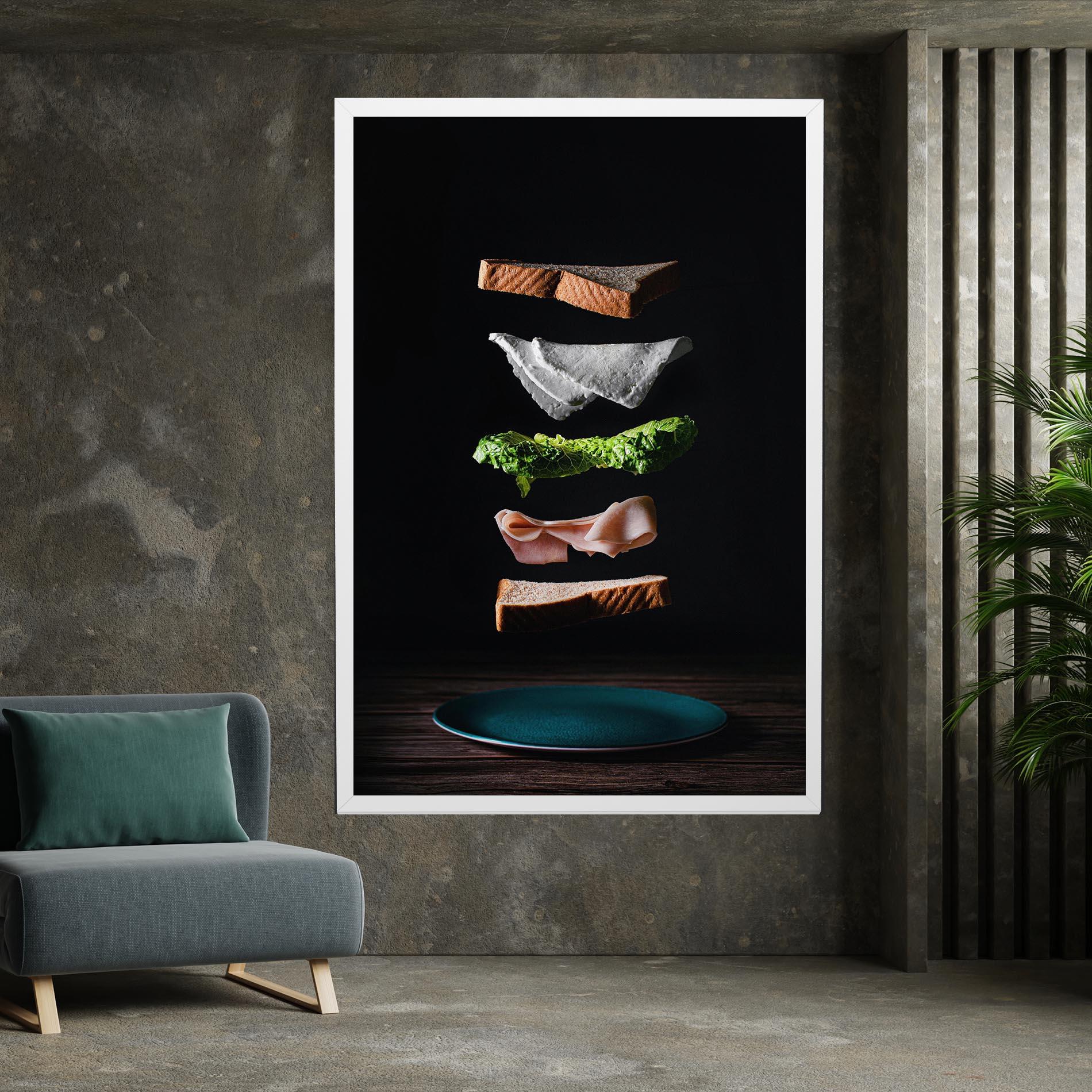 Tablou Canvas Floating Sandwich mockup 7