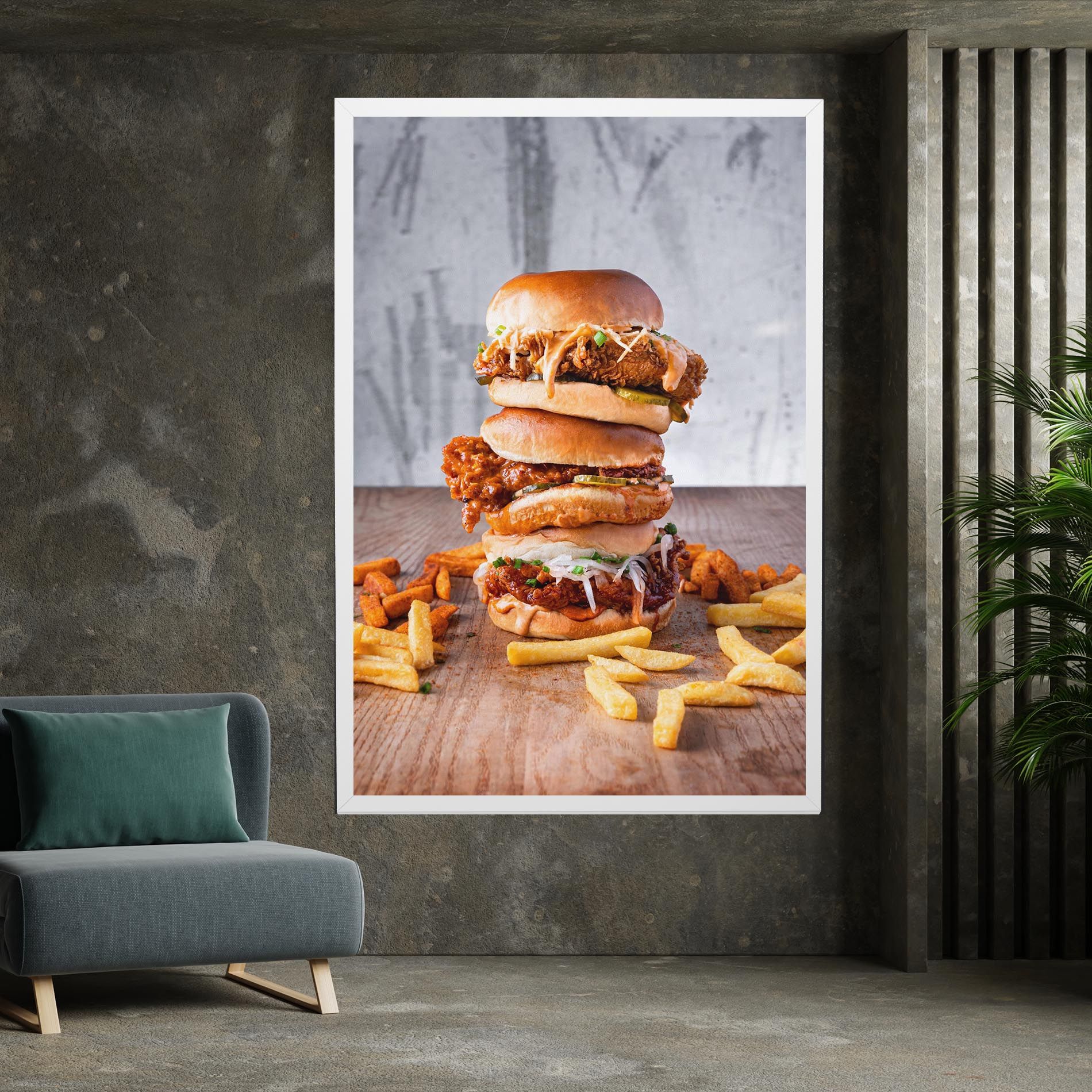 Triple Hamburger mockup 7