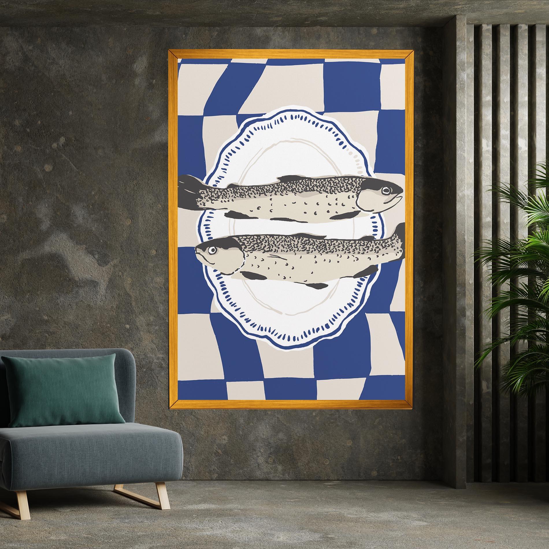 Tablou Canvas Food Fish mockup 7