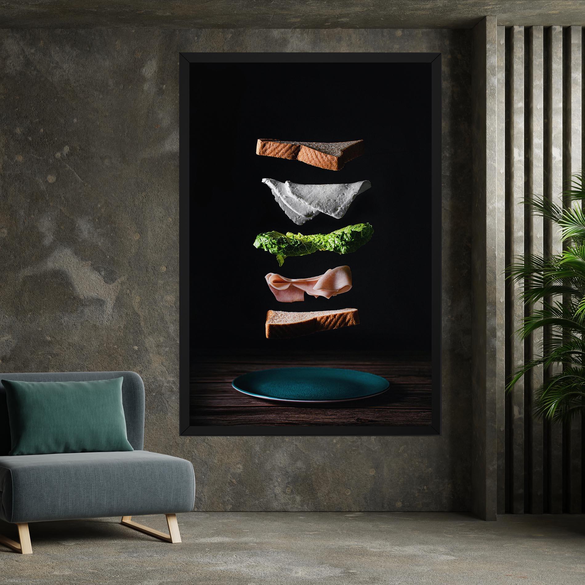 Tablou Canvas Floating Sandwich mockup 7