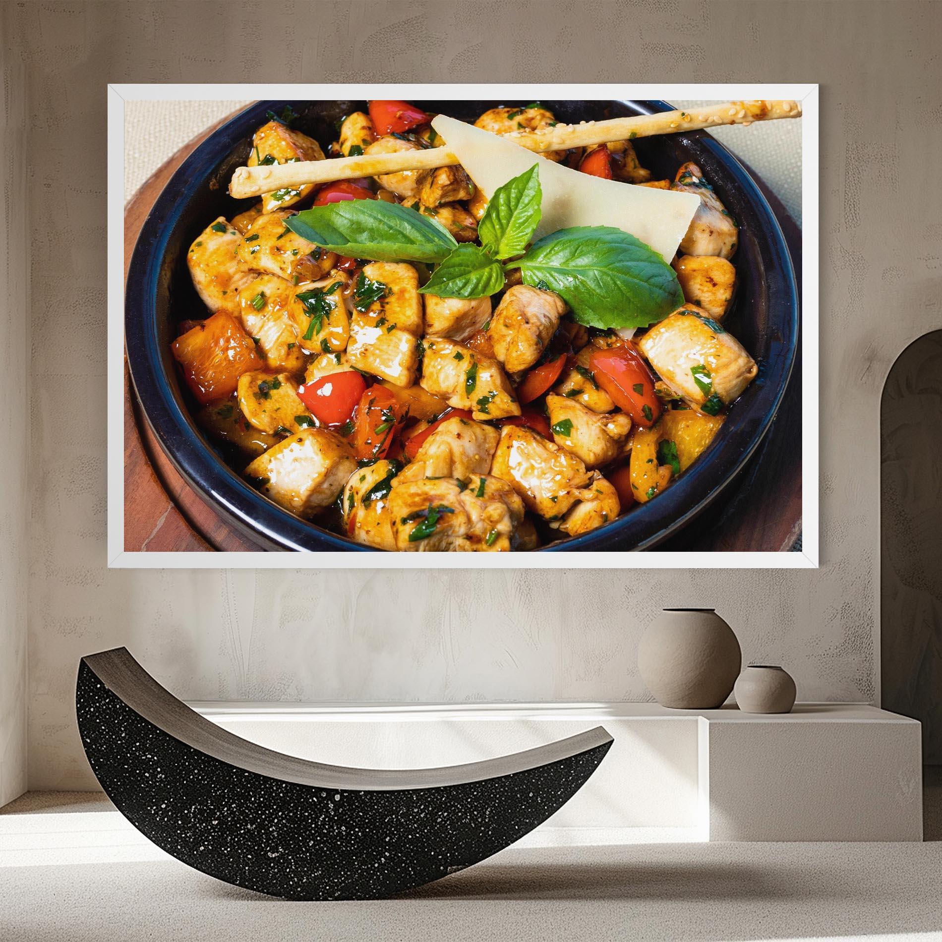 Tablou Canvas Chicken Food mockup 8