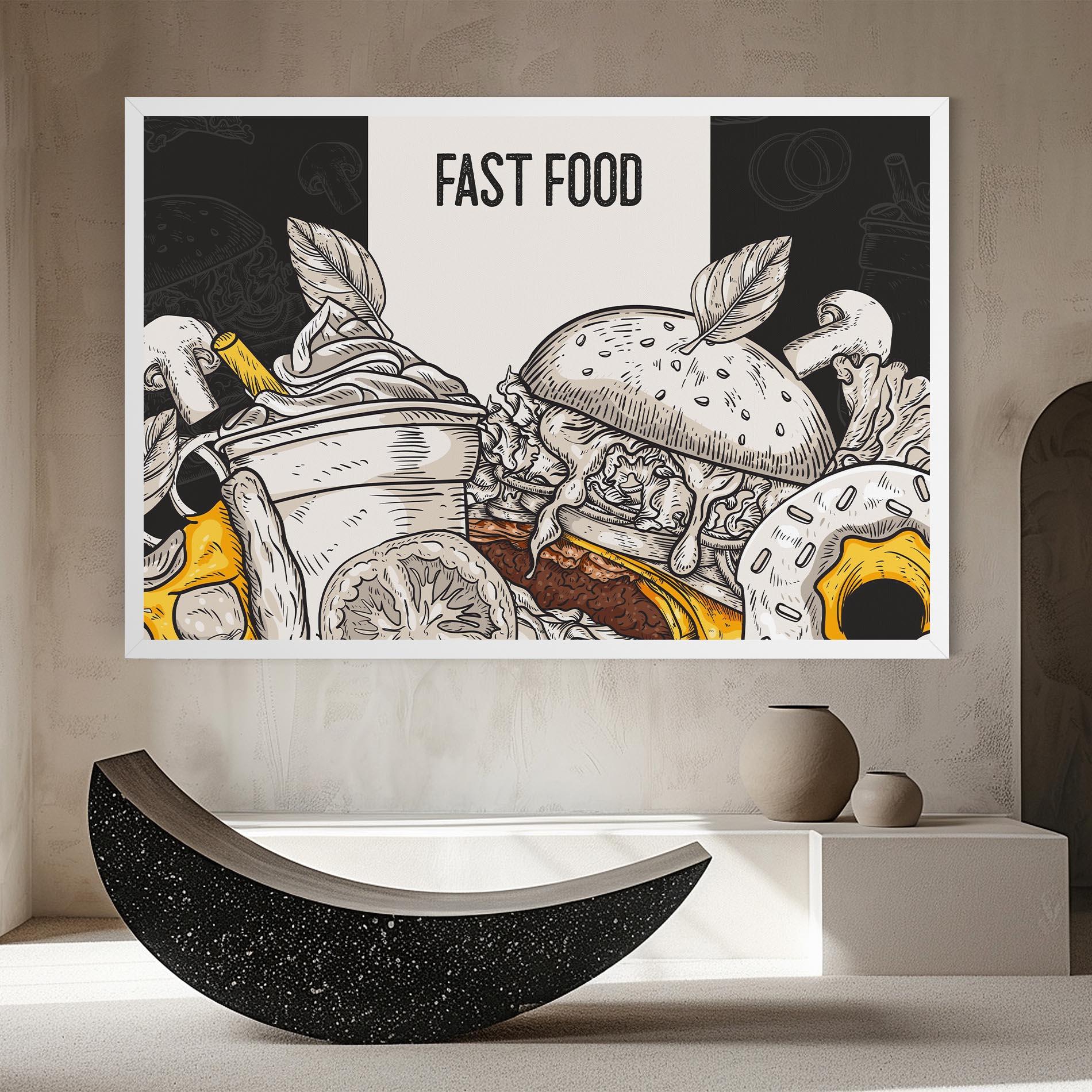 Tablou Canvas Fast Food mockup 8