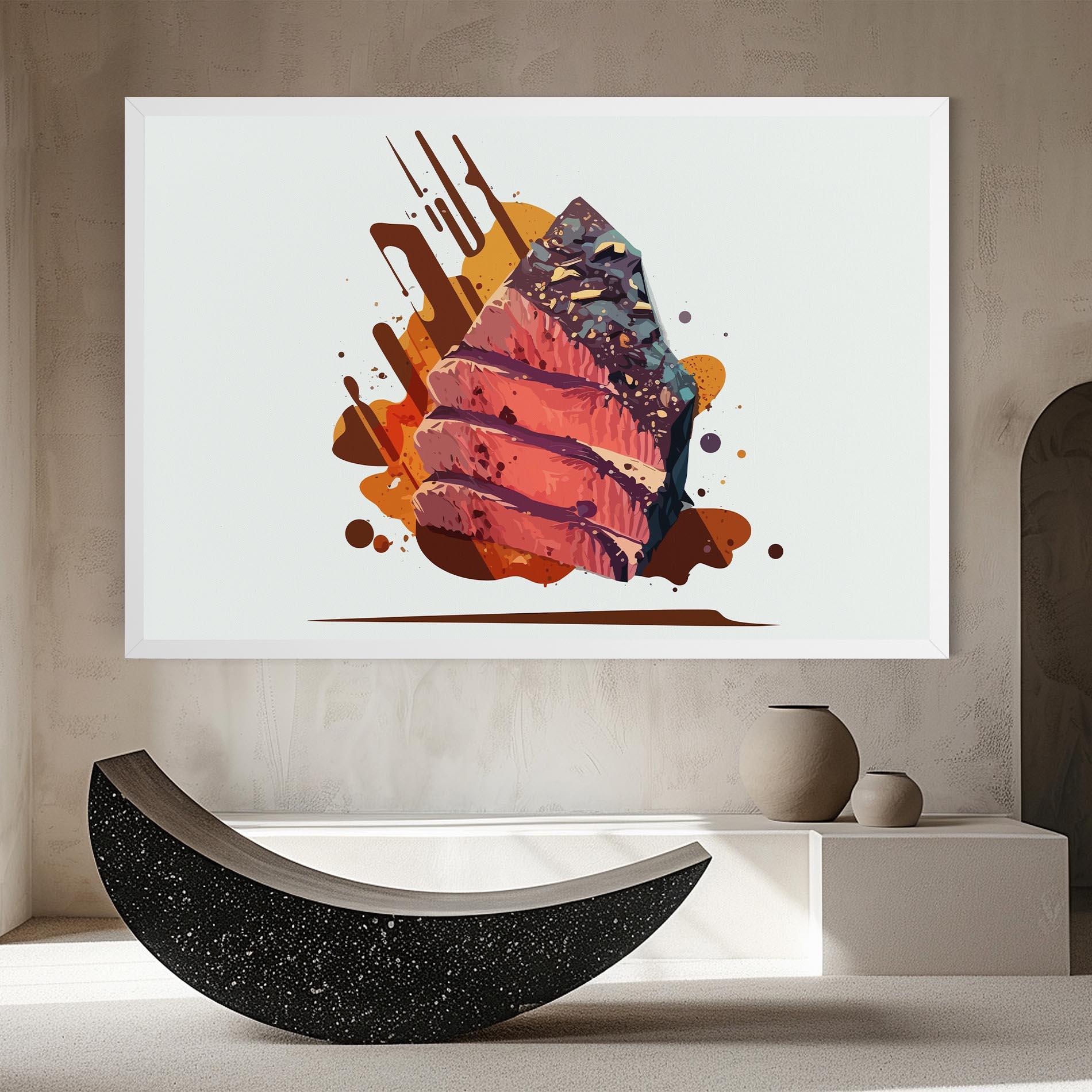 Tablou Canvas Meat Floating mockup 8