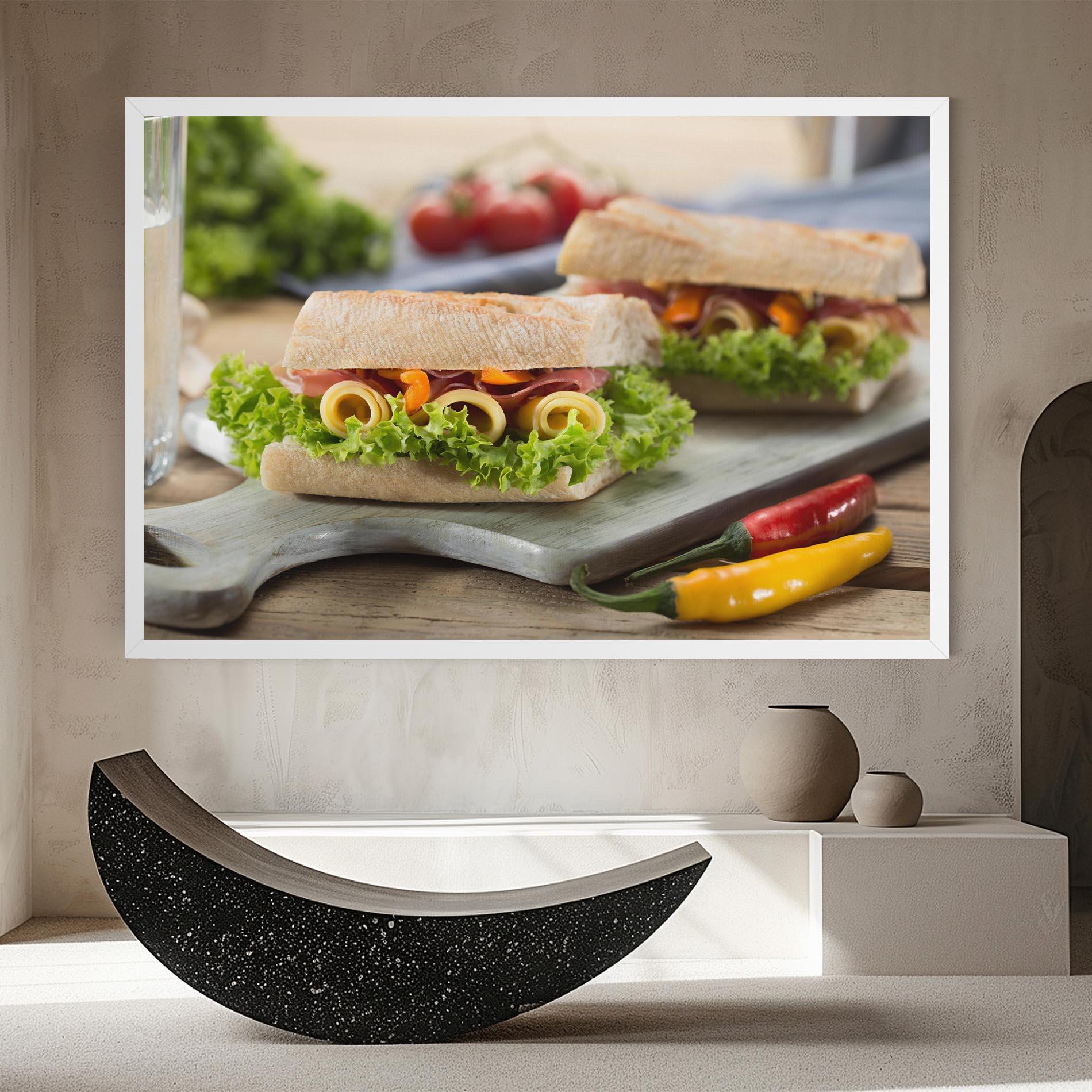 Tablou Canvas Yum Sandwich mockup 8