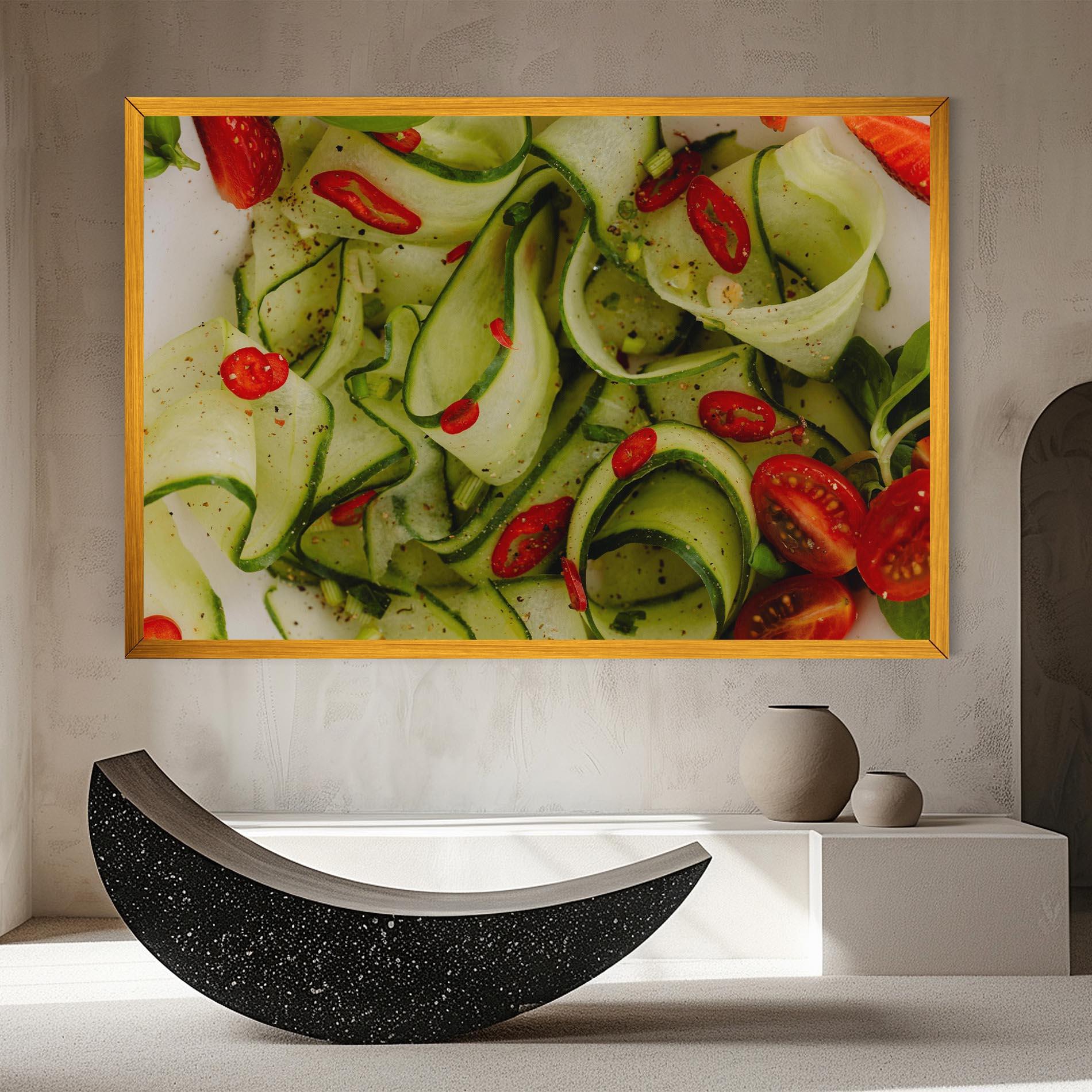 Tablou Canvas Cucumber Food mockup 8