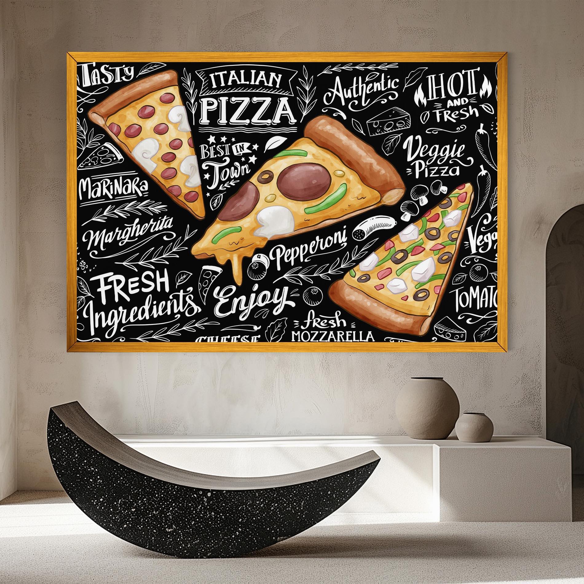 Tablou Canvas Enjoy Pizza mockup 8