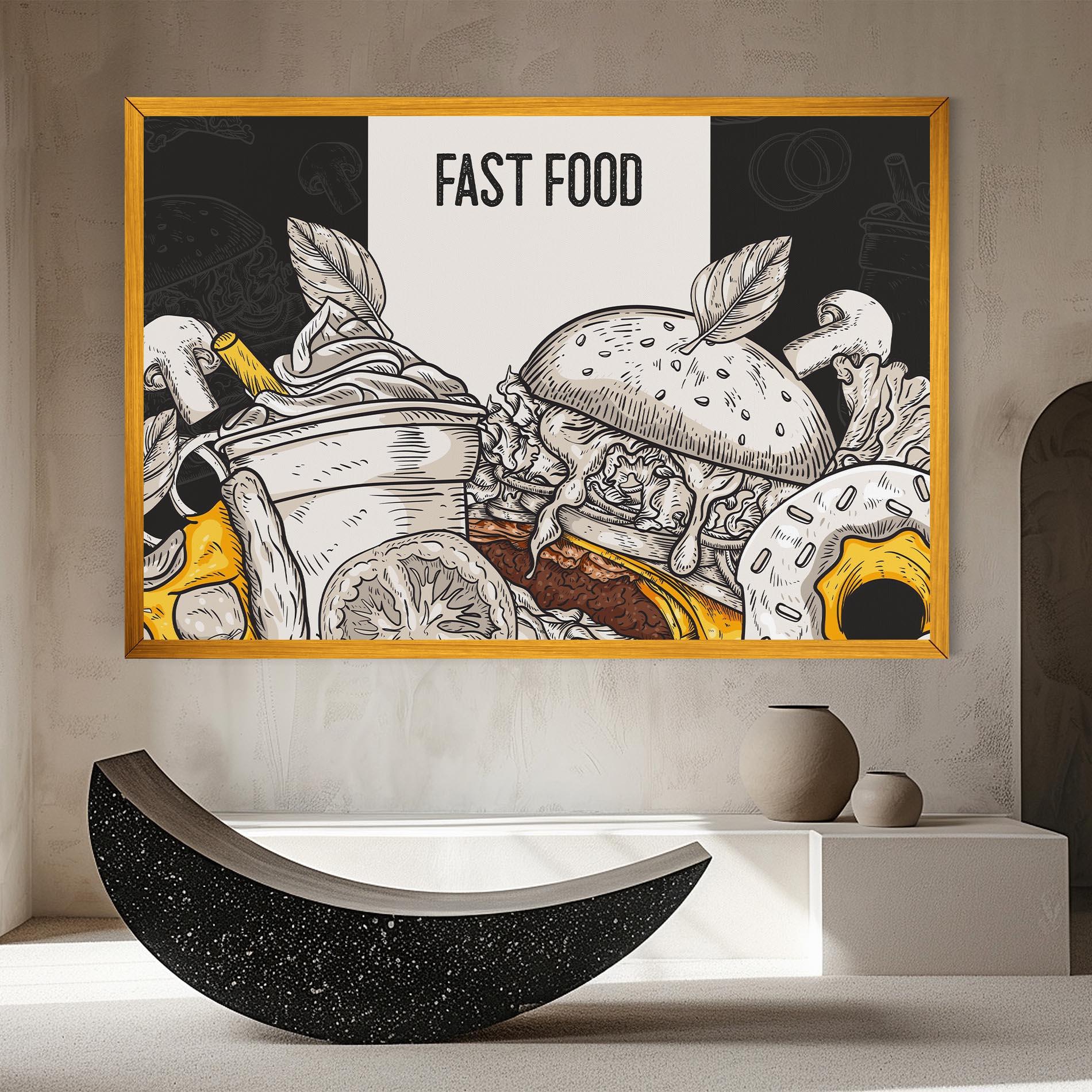 Tablou Canvas Fast Food mockup 8