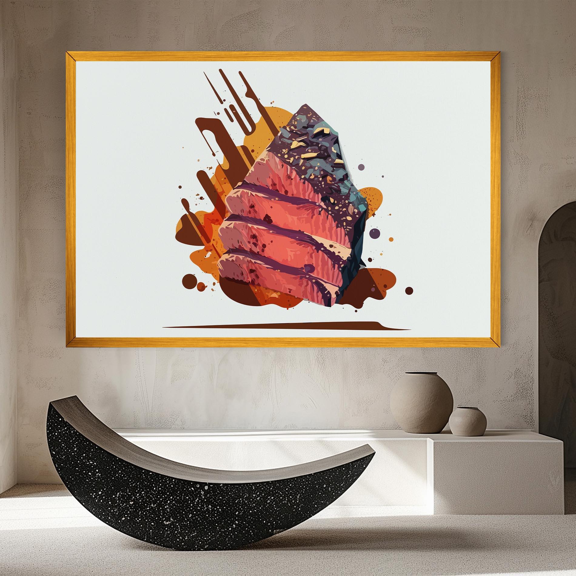 Tablou Canvas Meat Floating mockup 8