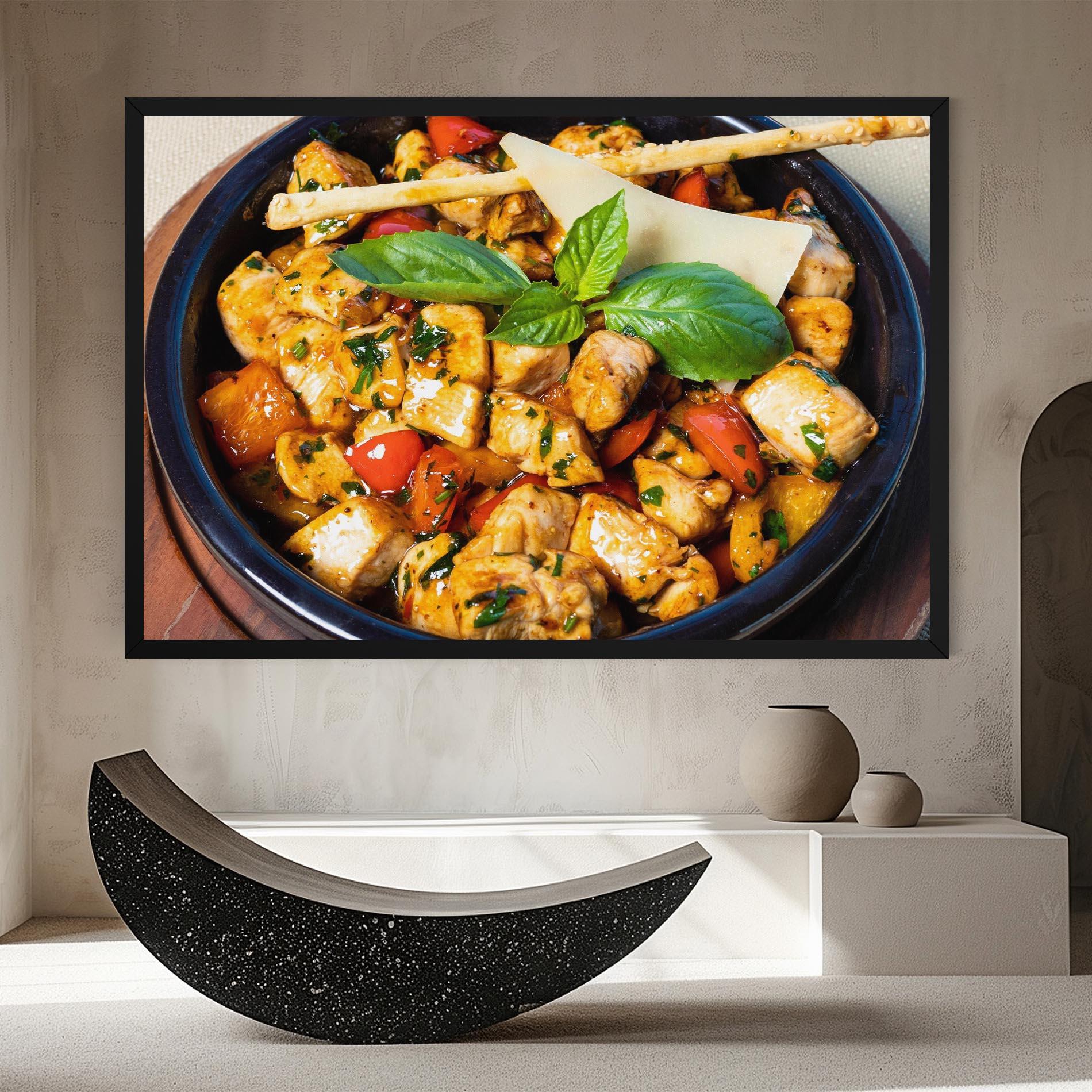 Tablou Canvas Chicken Food mockup 8