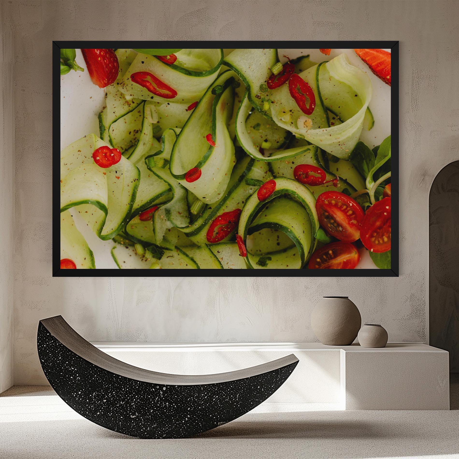 Tablou Canvas Cucumber Food mockup 8