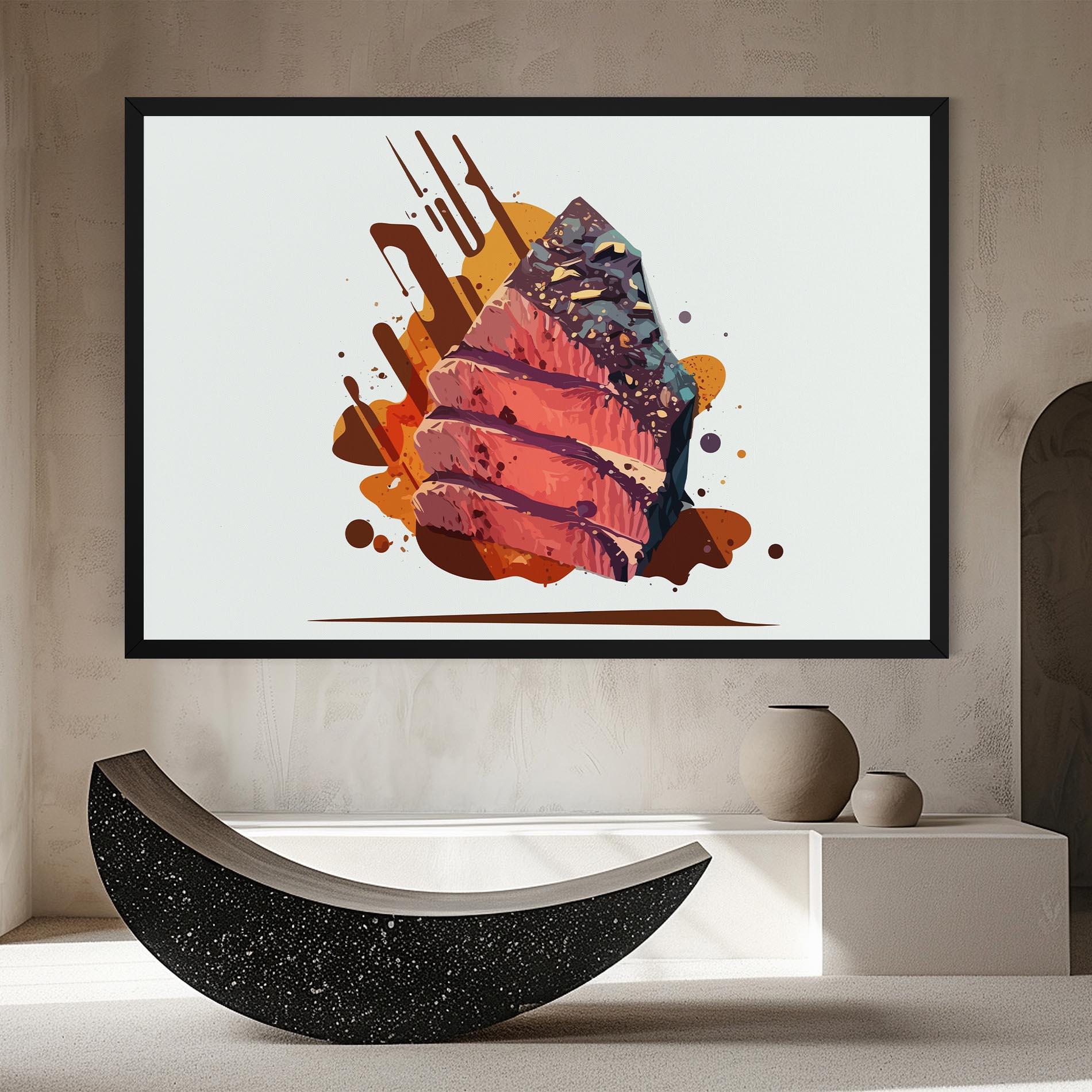 Tablou Canvas Meat Floating mockup 8