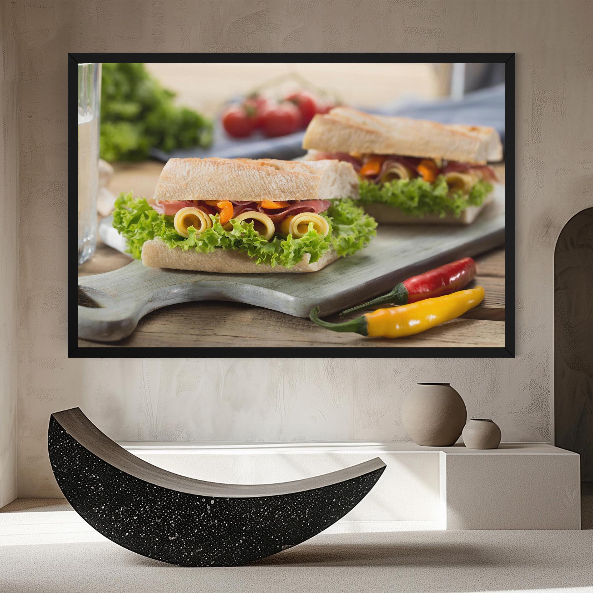 Tablou Canvas Yum Sandwich mockup 8