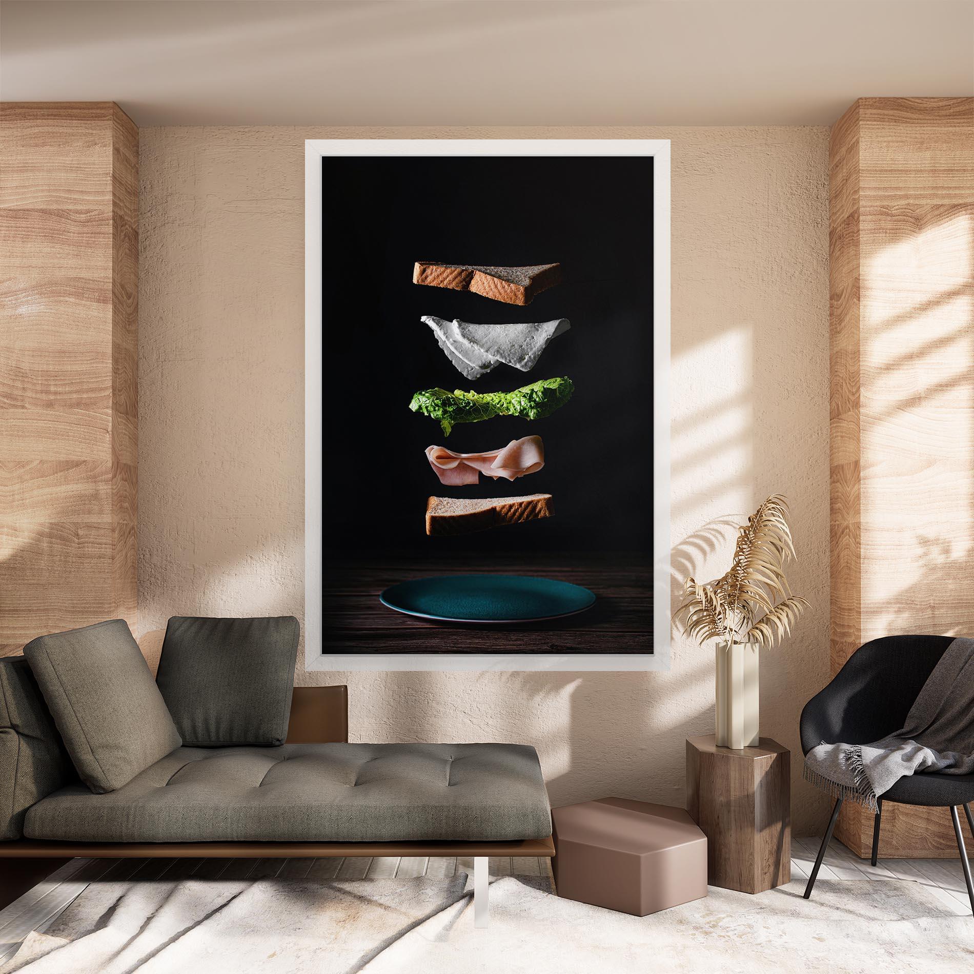 Tablou Canvas Floating Sandwich mockup 8