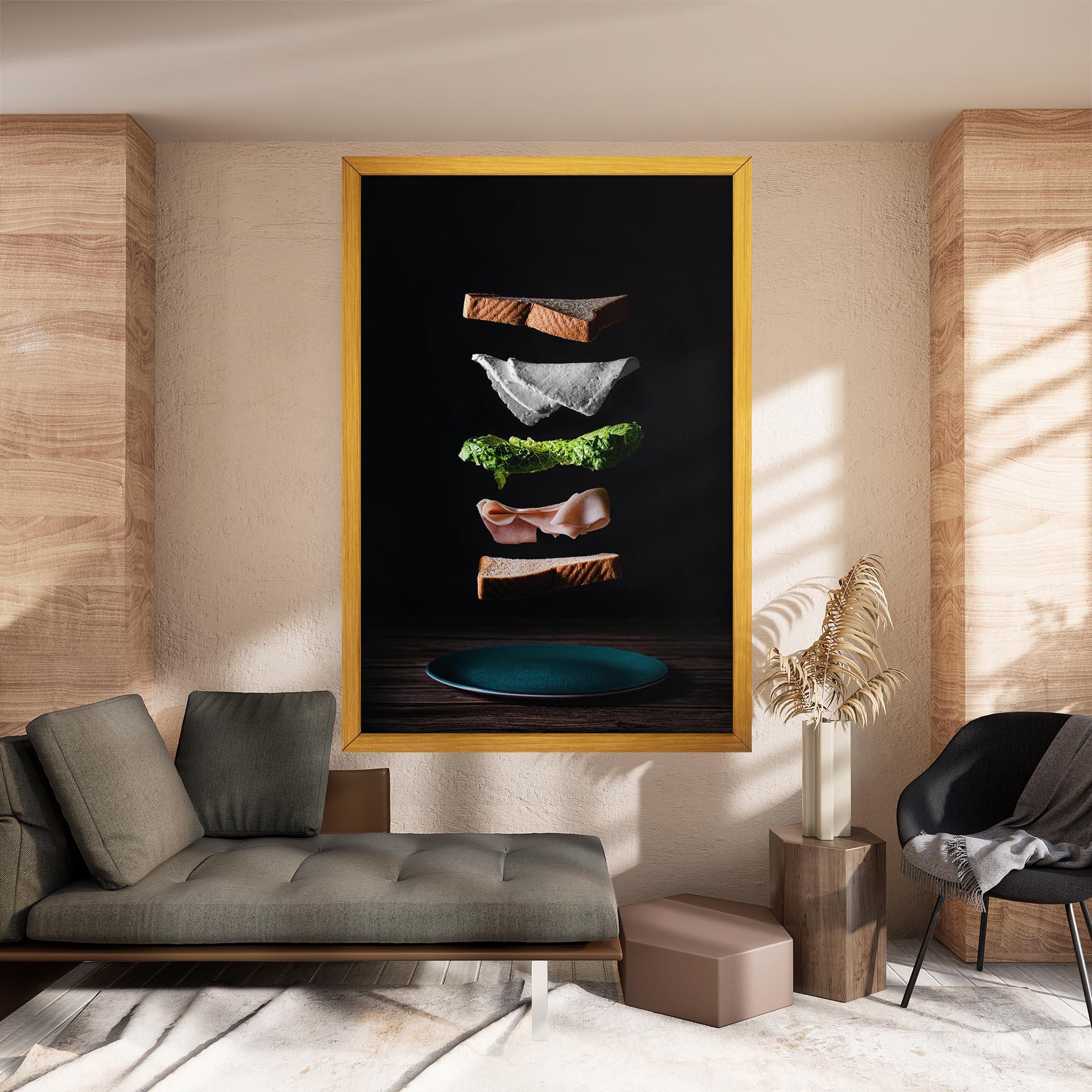 Tablou Canvas Floating Sandwich mockup 8