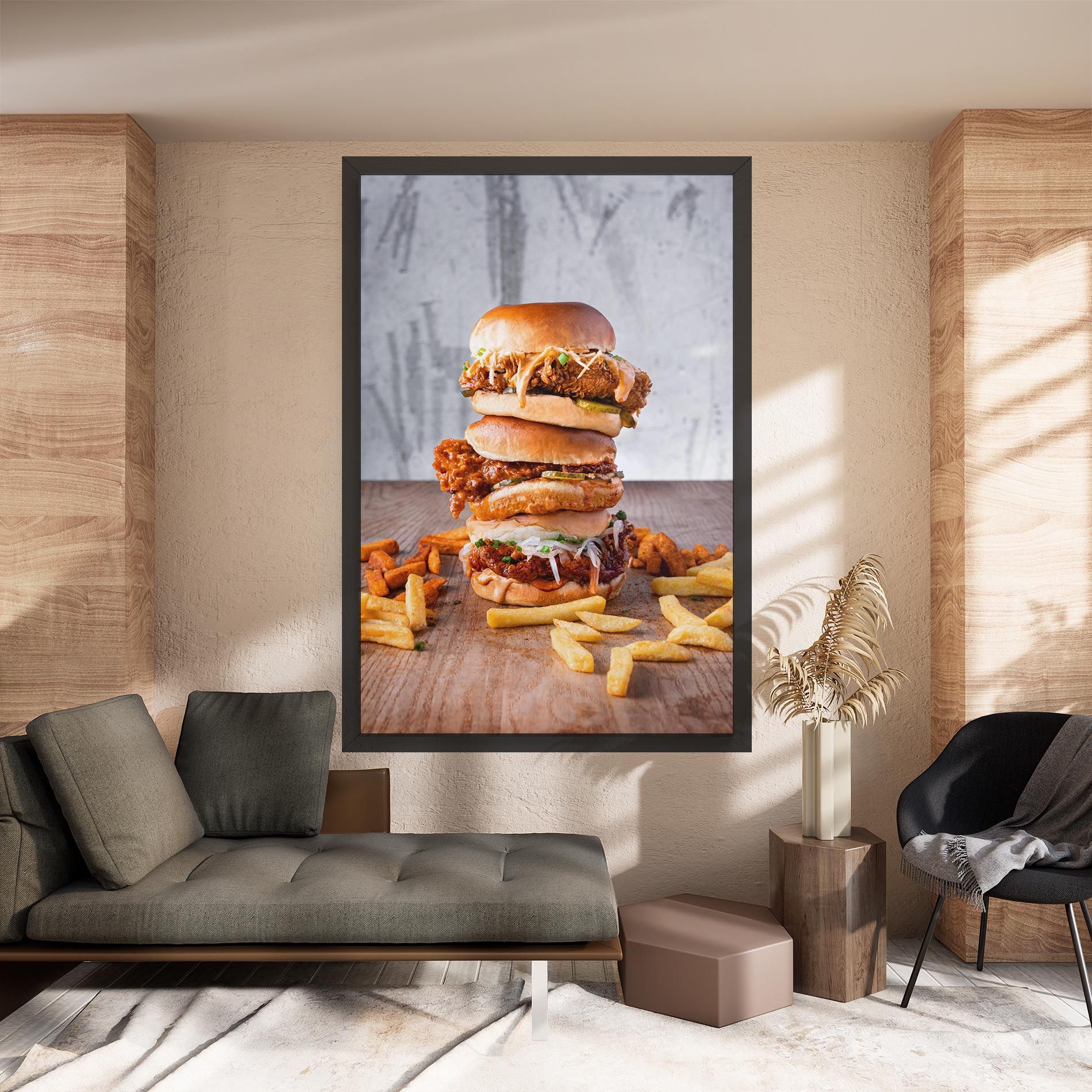 Triple Hamburger mockup 8