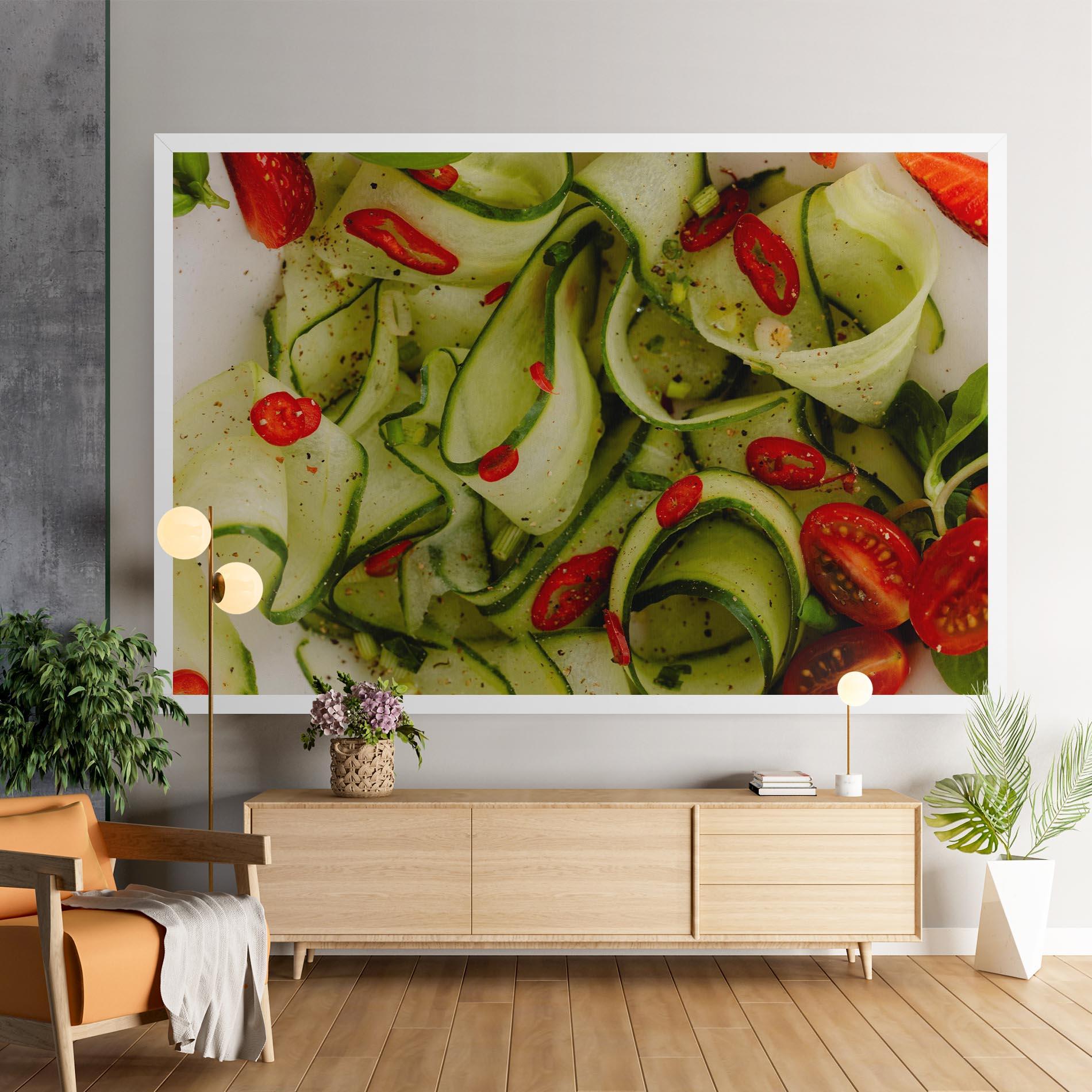 Tablou Canvas Cucumber Food mockup 9