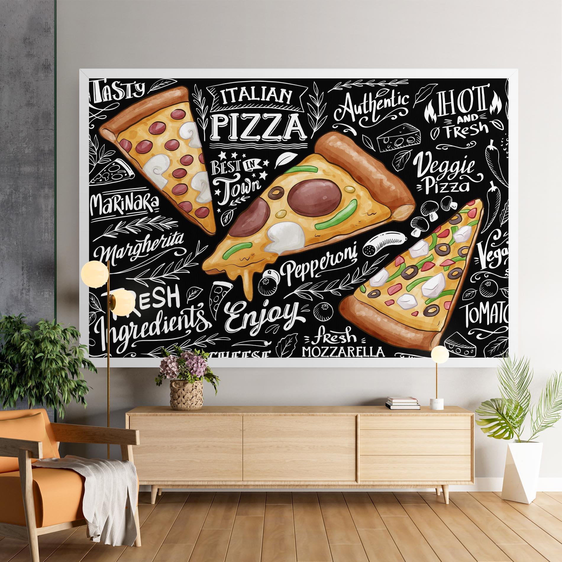 Tablou Canvas Enjoy Pizza mockup 9