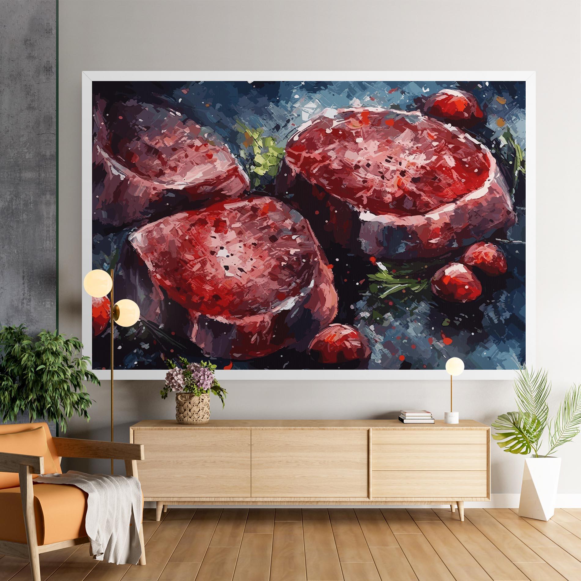 Tablou Canvas Meat Art mockup 9