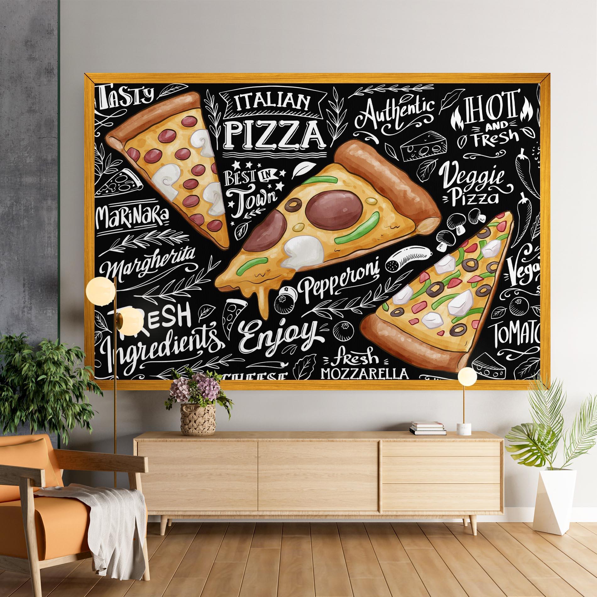Tablou Canvas Enjoy Pizza mockup 9