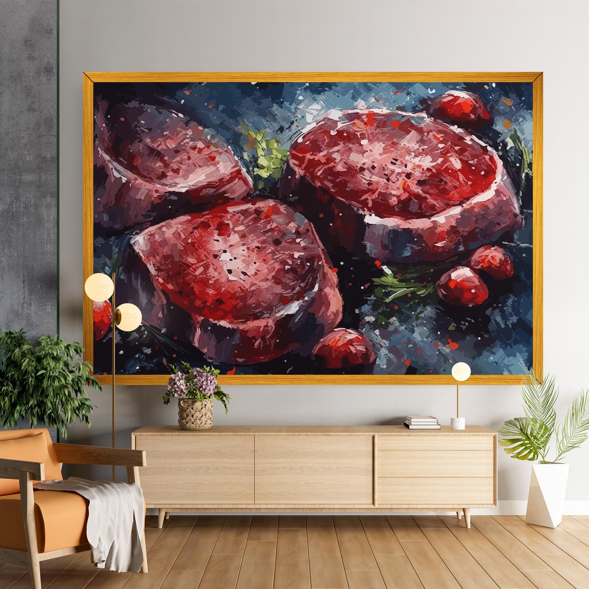Tablou Canvas Meat Art mockup 9