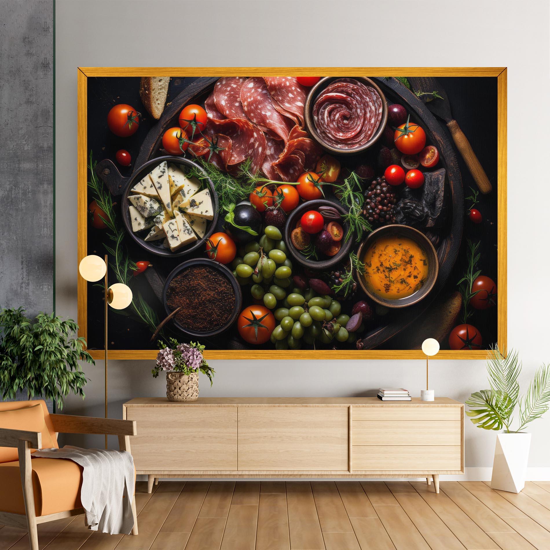 Tablou Canvas Meats Assortment mockup 9