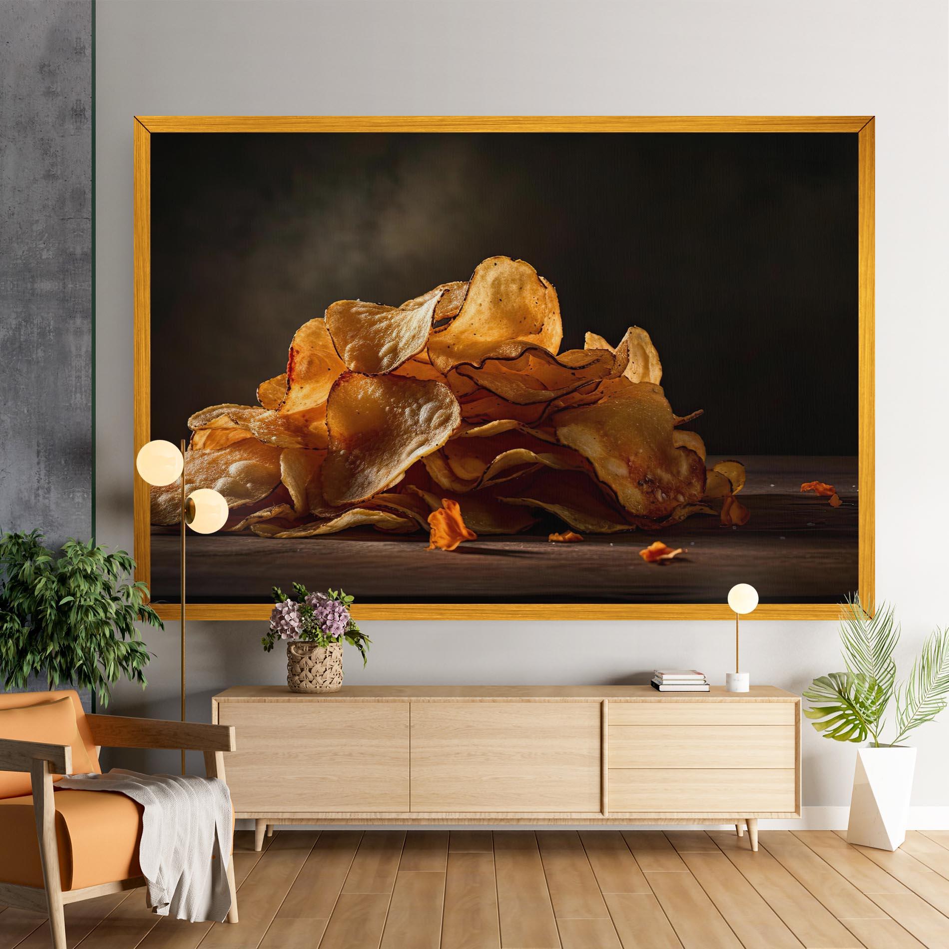 Tablou Canvas Potato Chips mockup 9