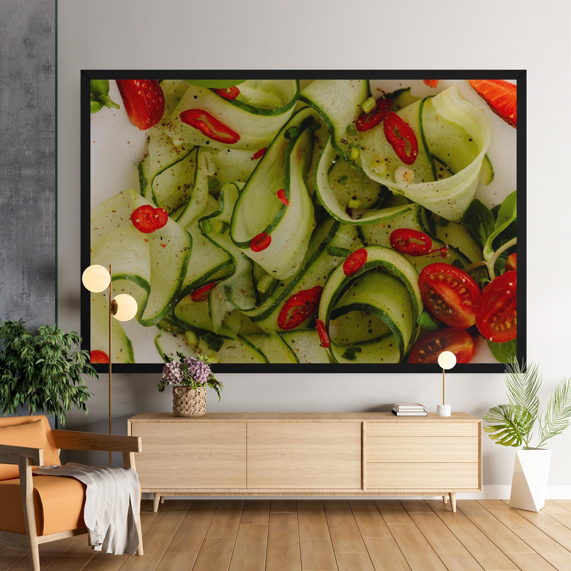 Tablou Canvas Cucumber Food mockup 9