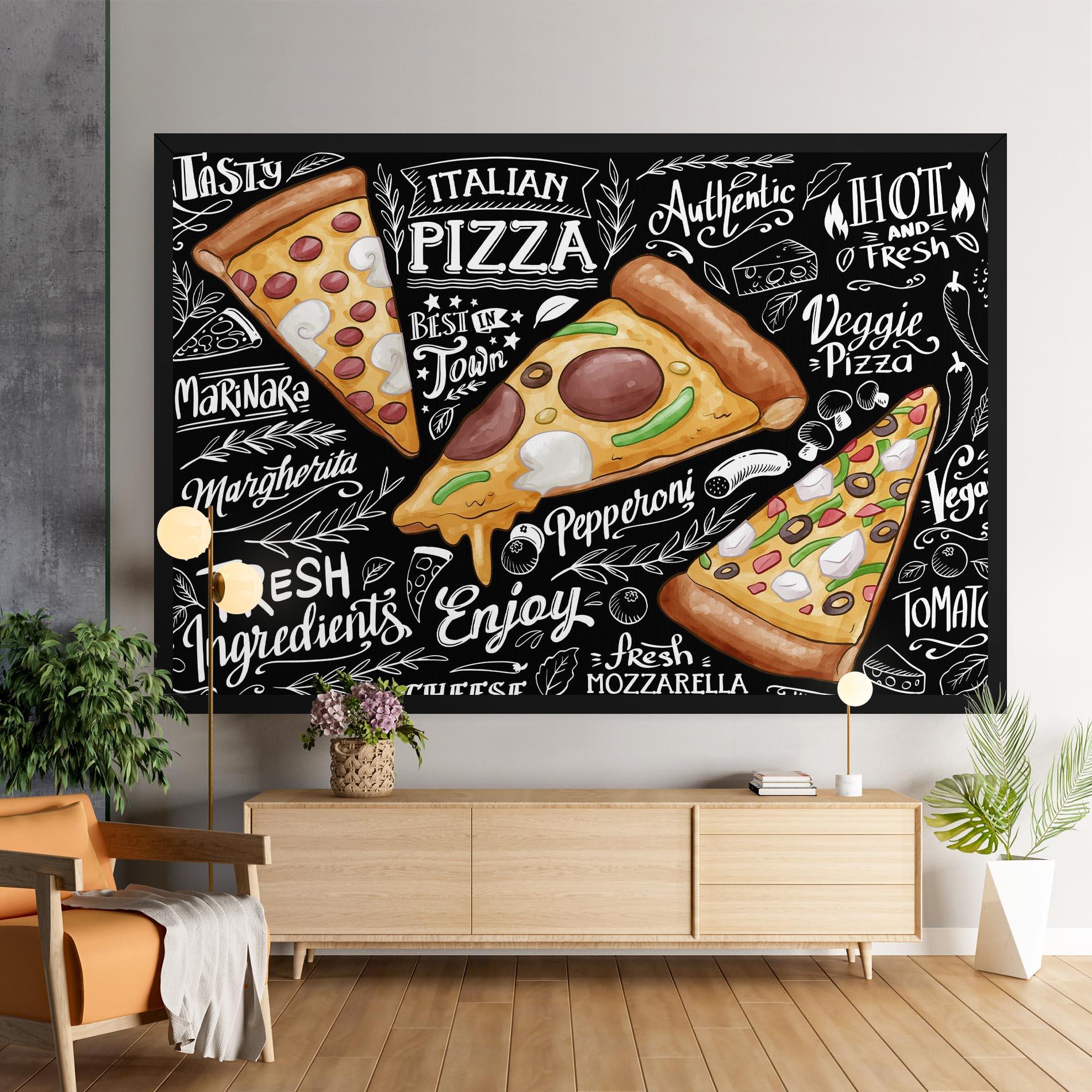 Tablou Canvas Enjoy Pizza mockup 9