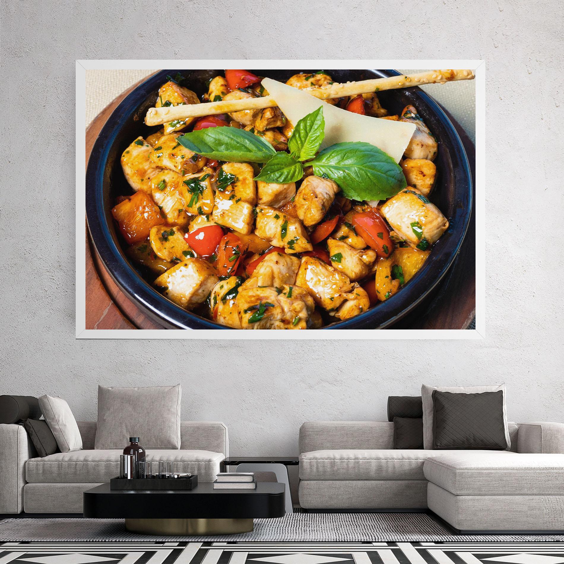 Tablou Canvas Chicken Food mockup 2