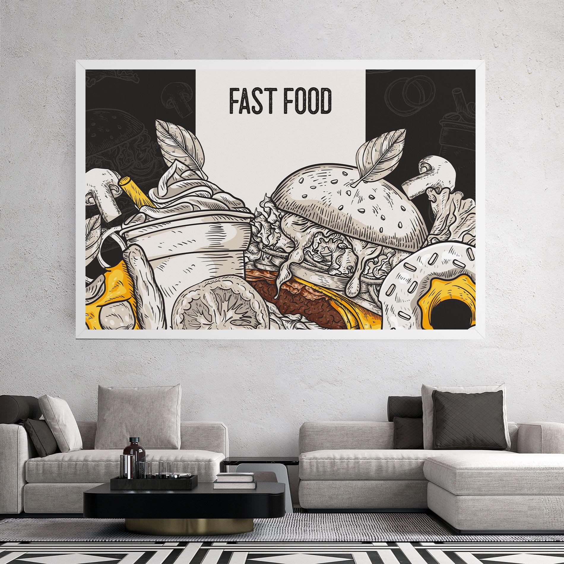 Tablou Canvas Fast Food mockup 2