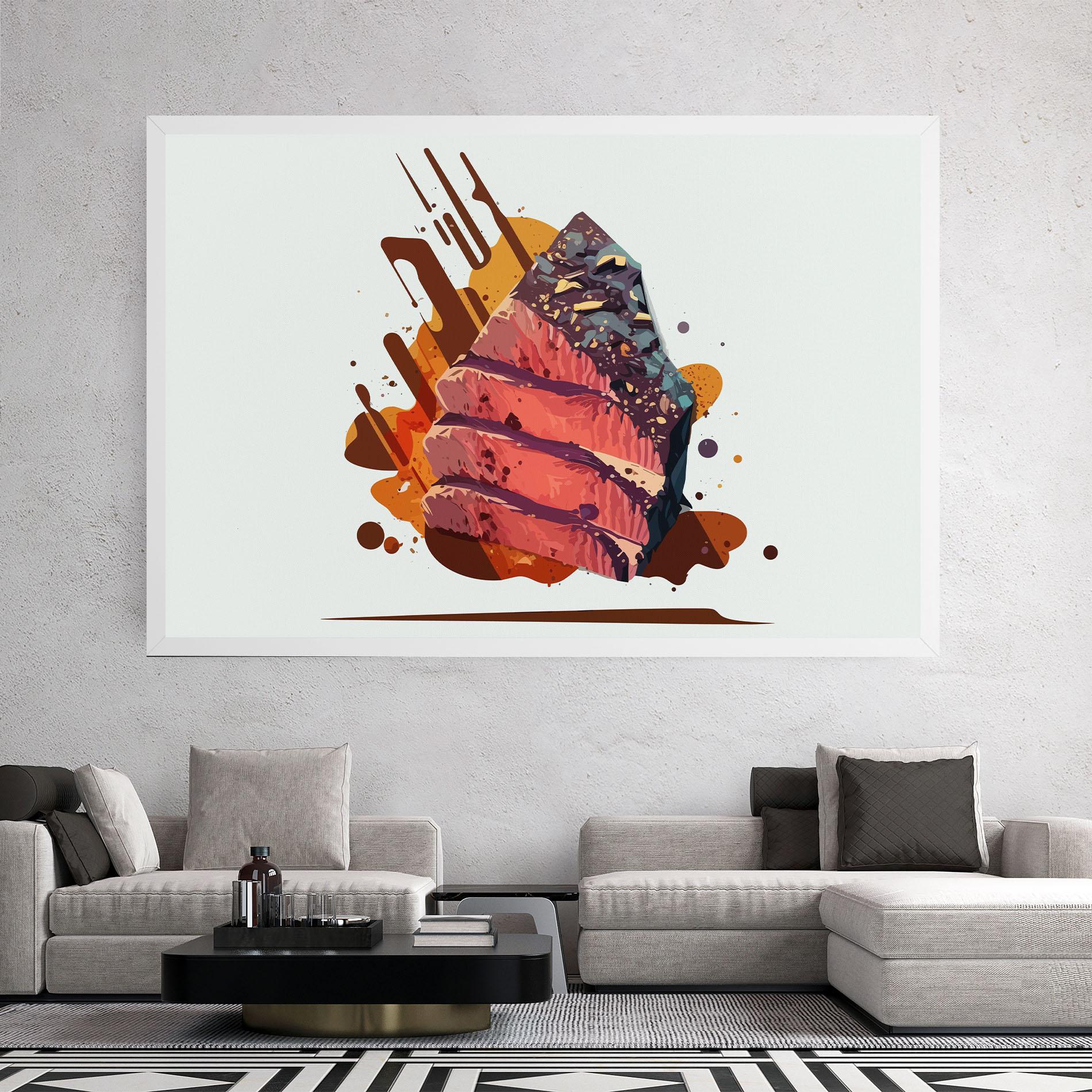 Tablou Canvas Meat Floating mockup 2