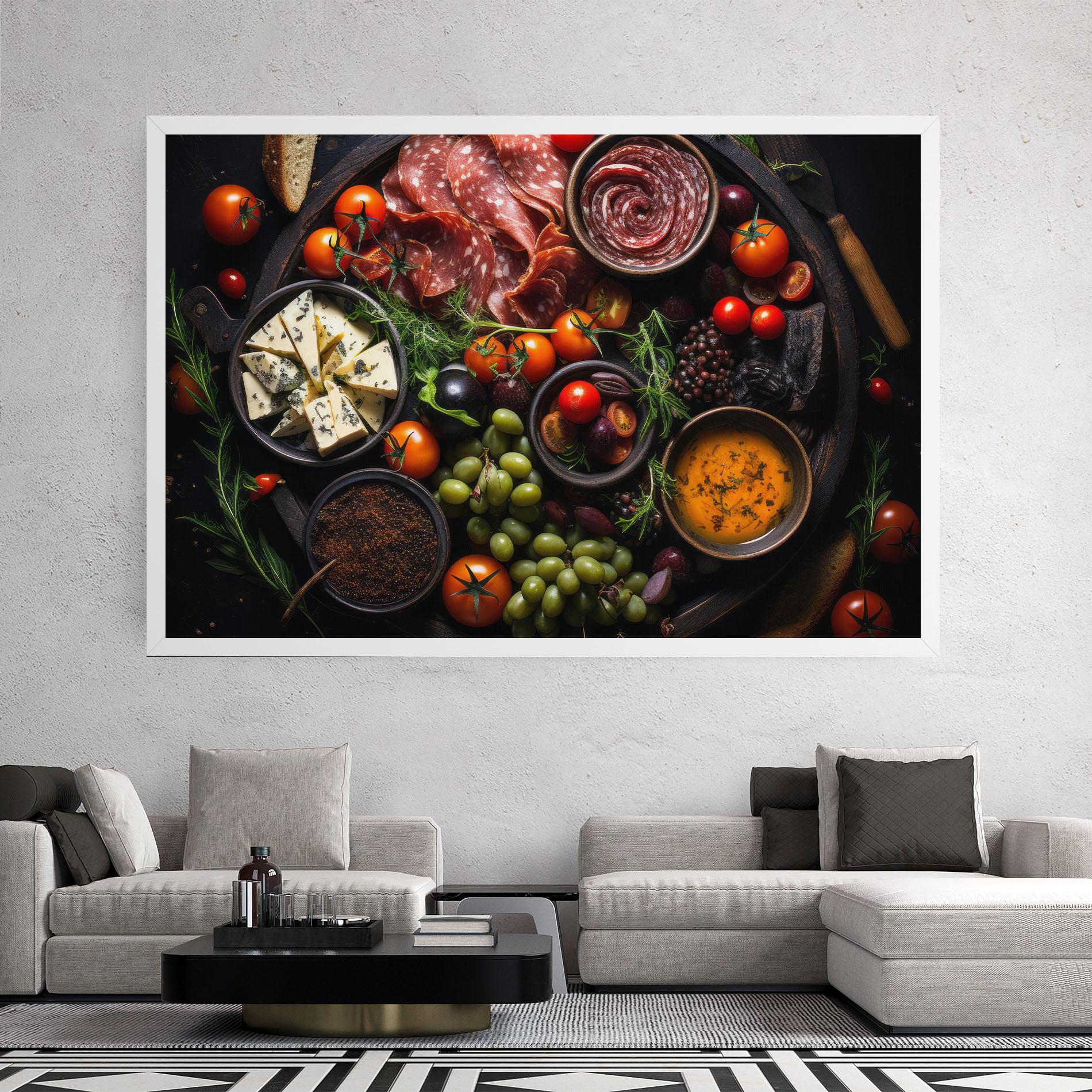 Tablou Canvas Meats Assortment mockup 2