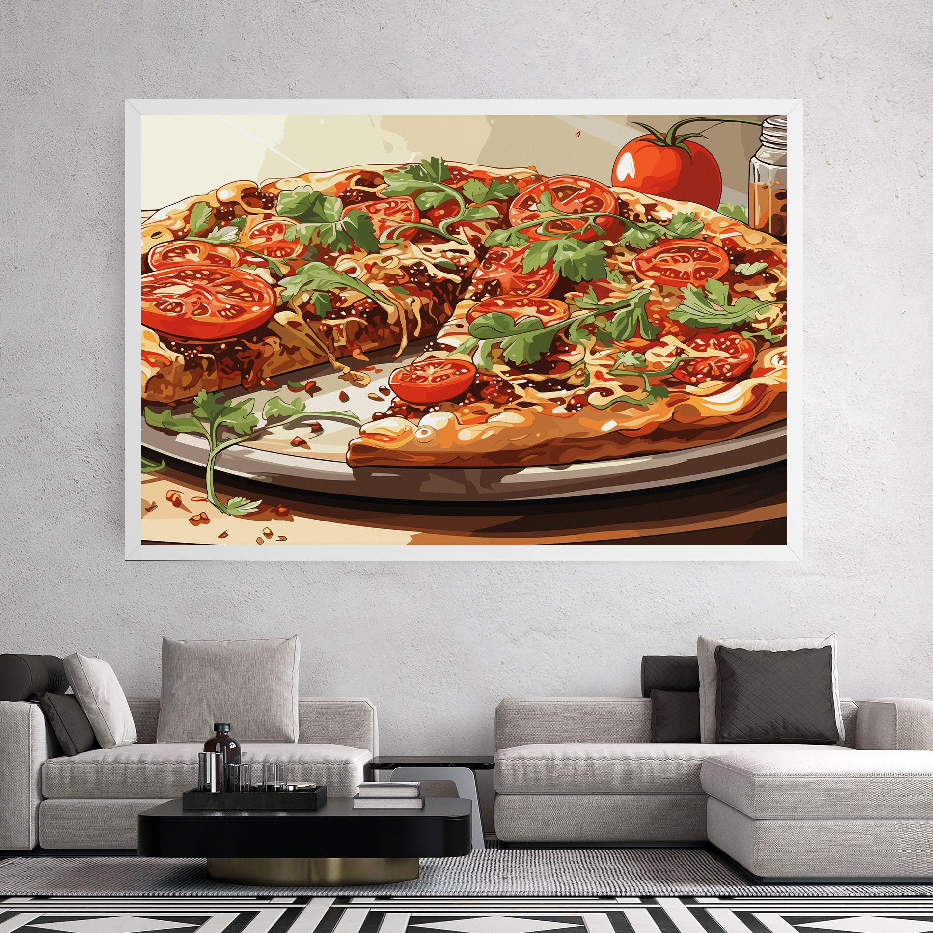Tablou Canvas Pizza View mockup 2