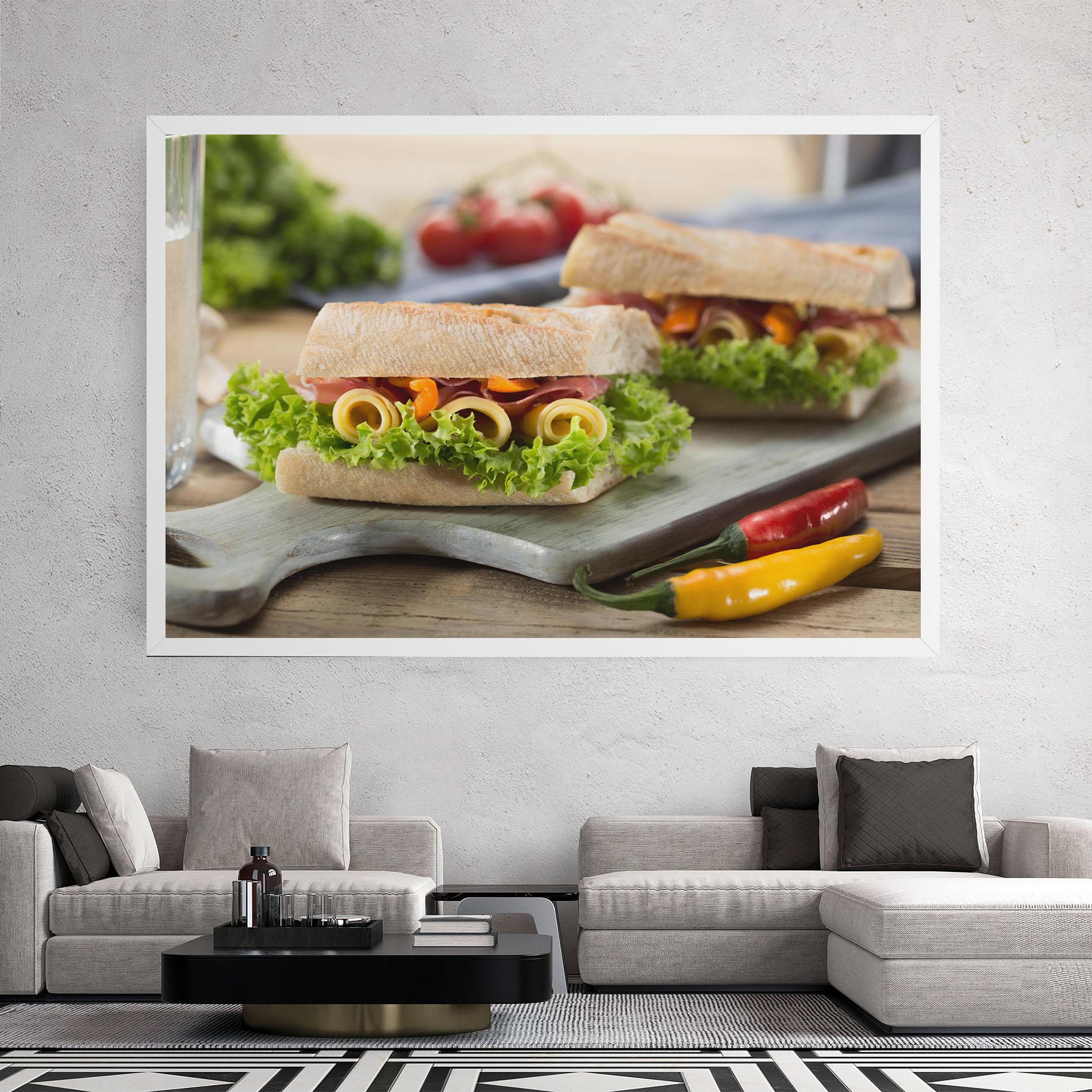 Tablou Canvas Yum Sandwich mockup 2