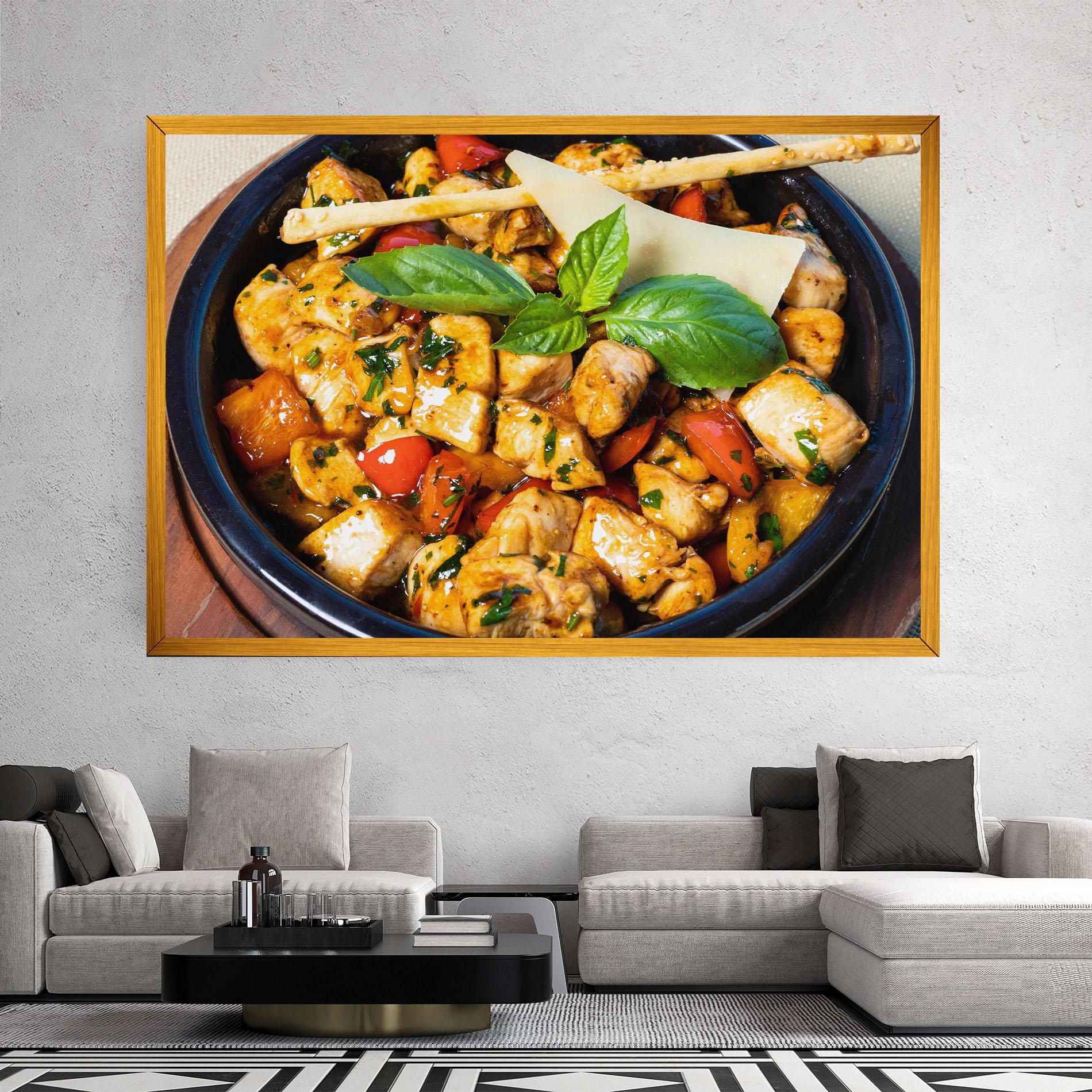 Tablou Canvas Chicken Food mockup 2