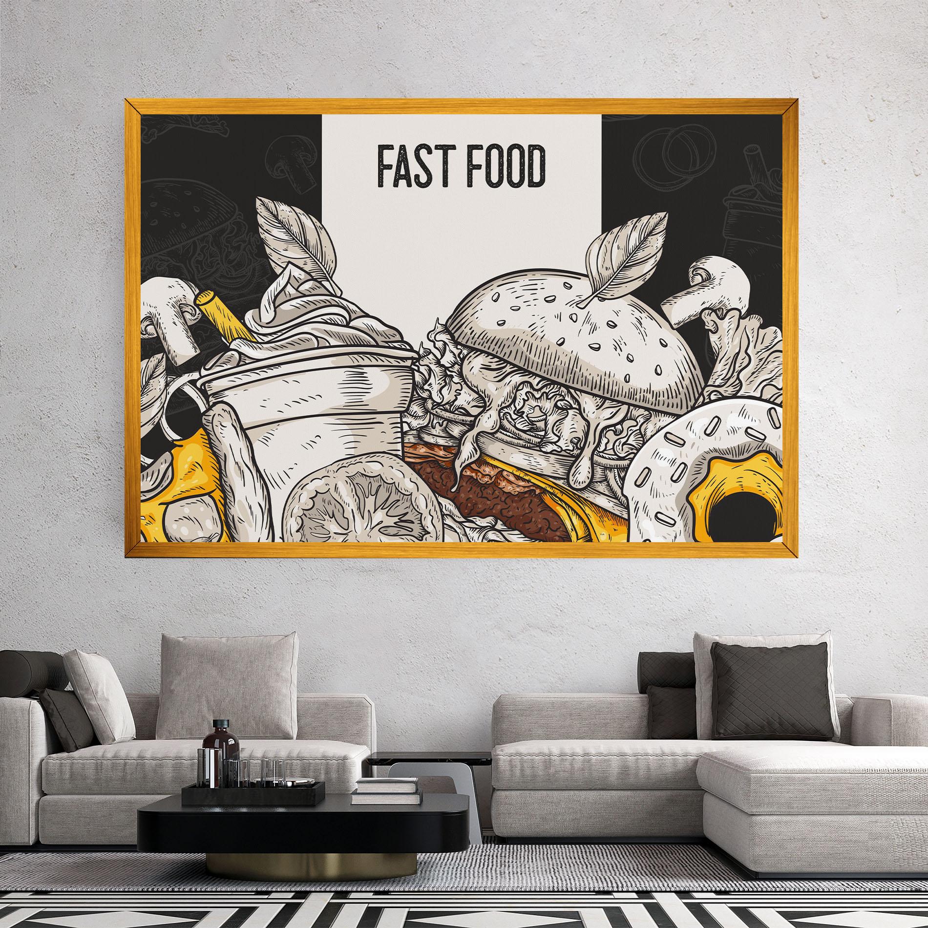 Tablou Canvas Fast Food mockup 2