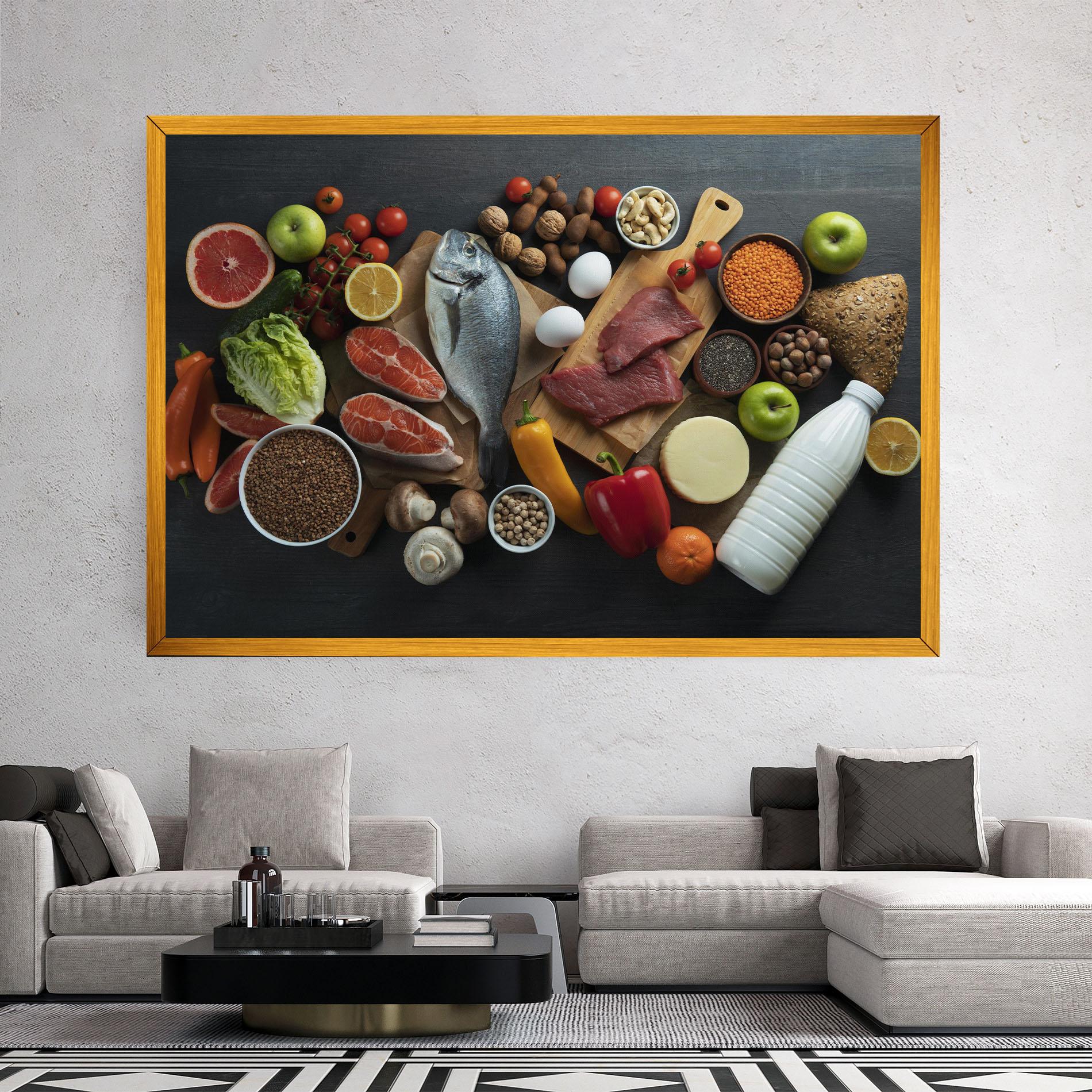 Tablou Canvas Food Ingredients mockup 2