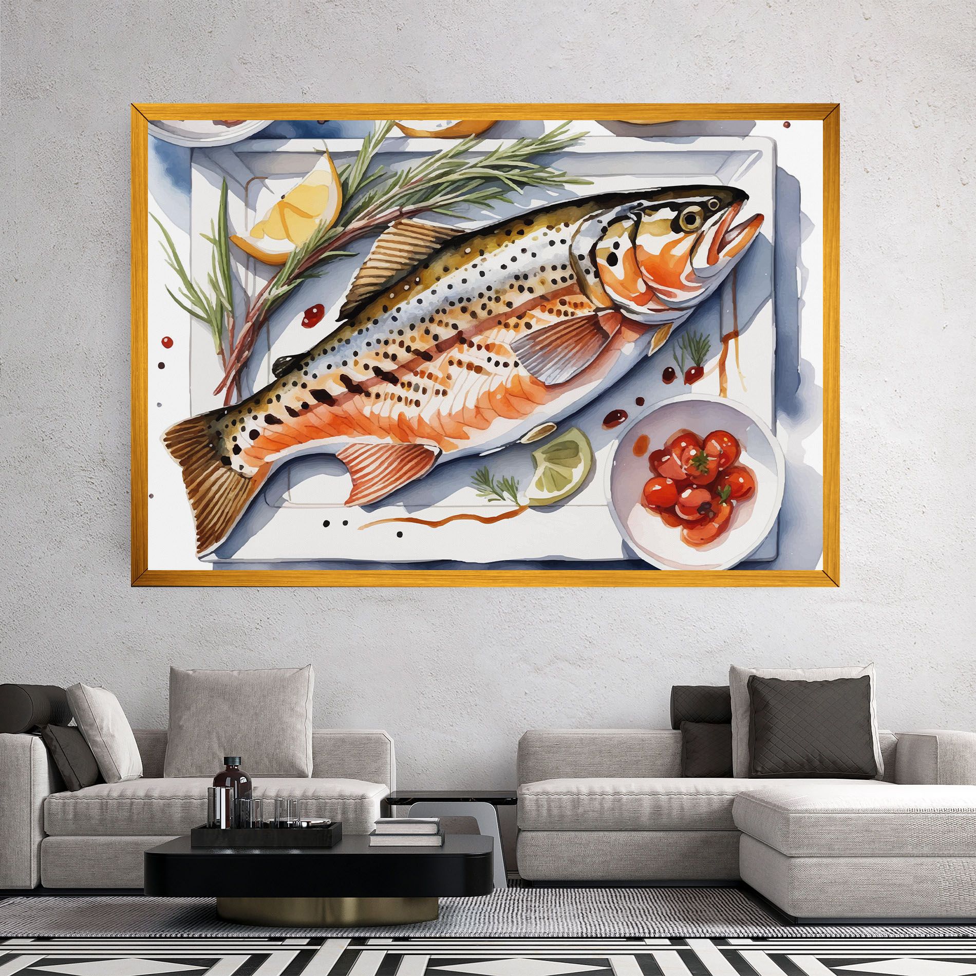 Grilled Trout mockup 2