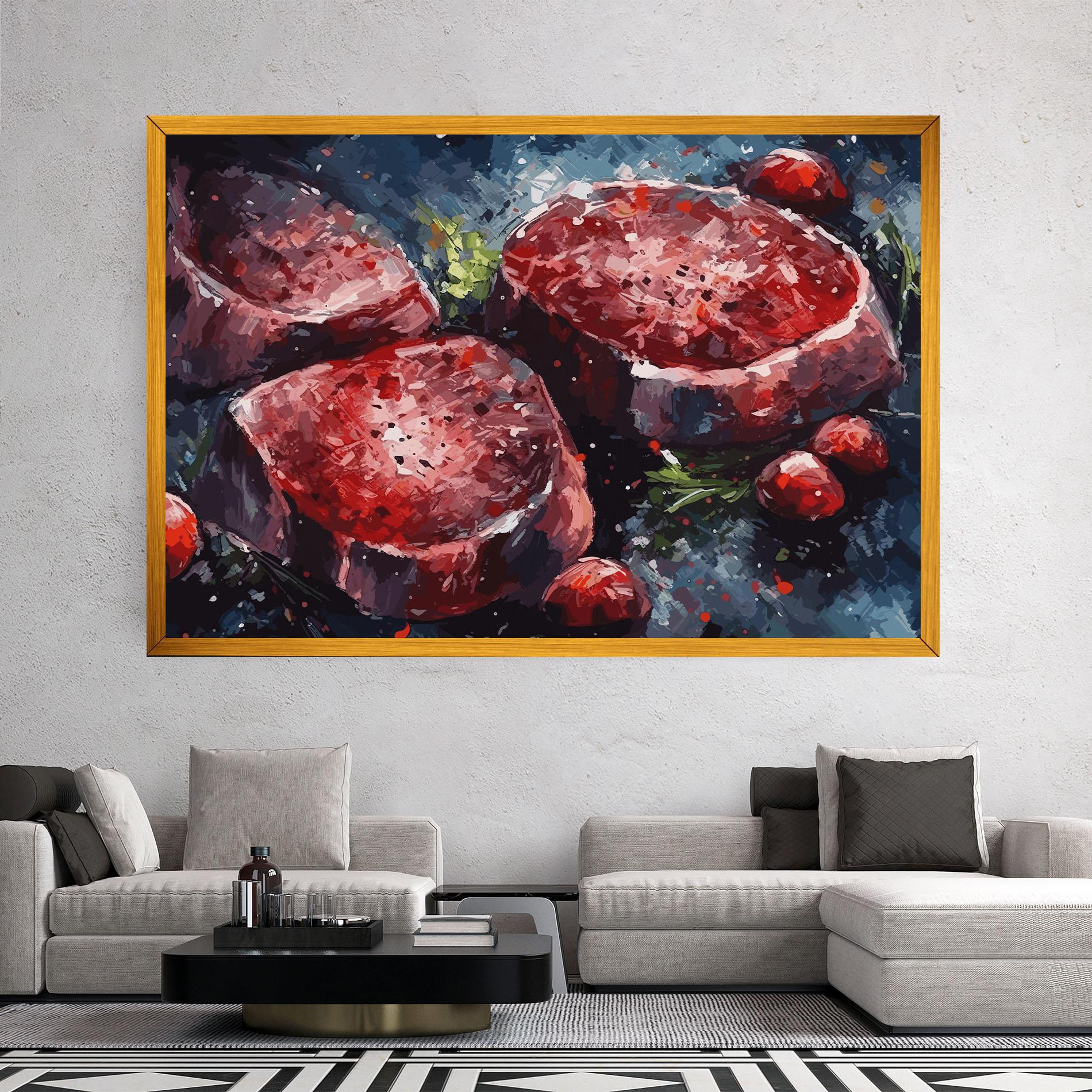 Tablou Canvas Meat Art mockup 2