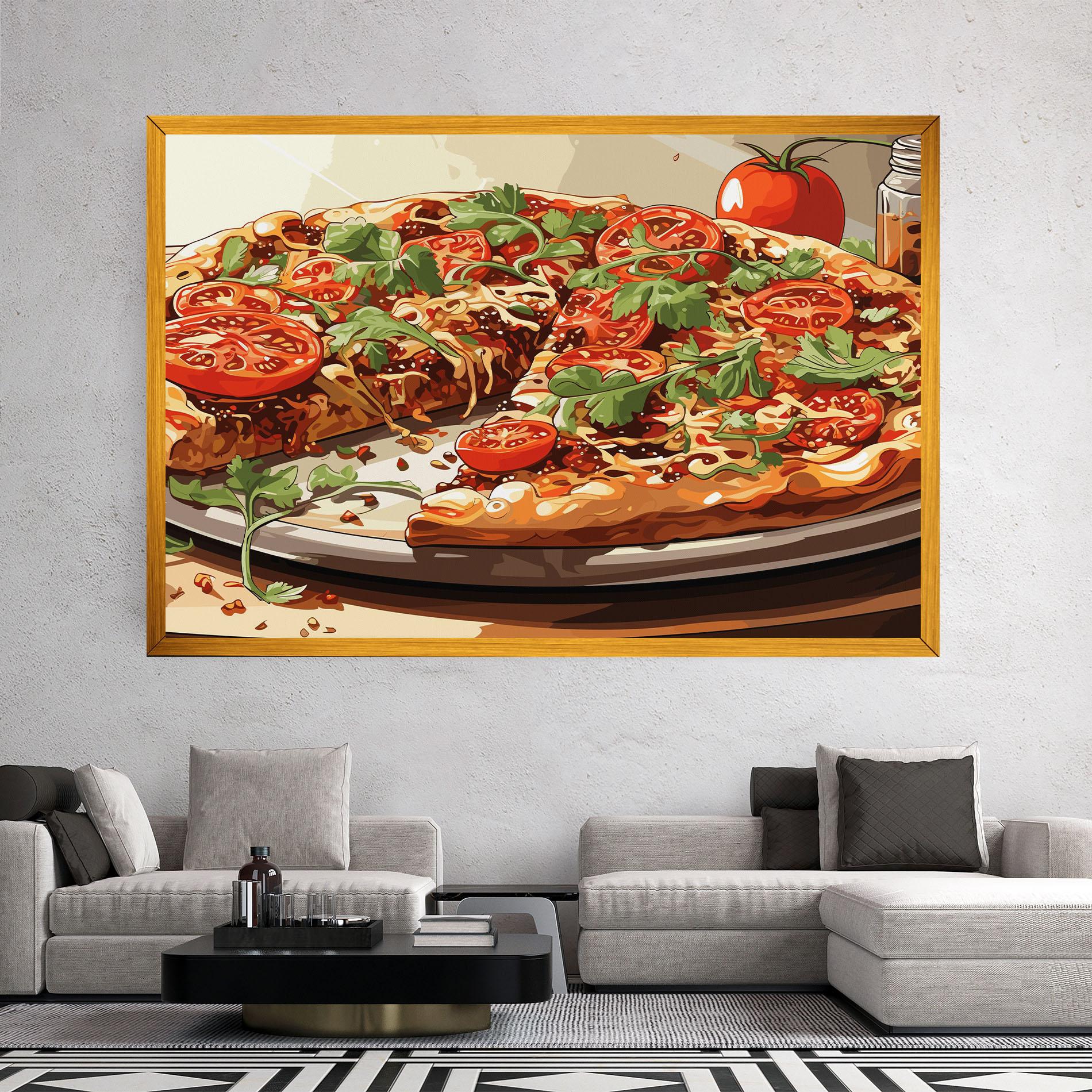 Tablou Canvas Pizza View mockup 2