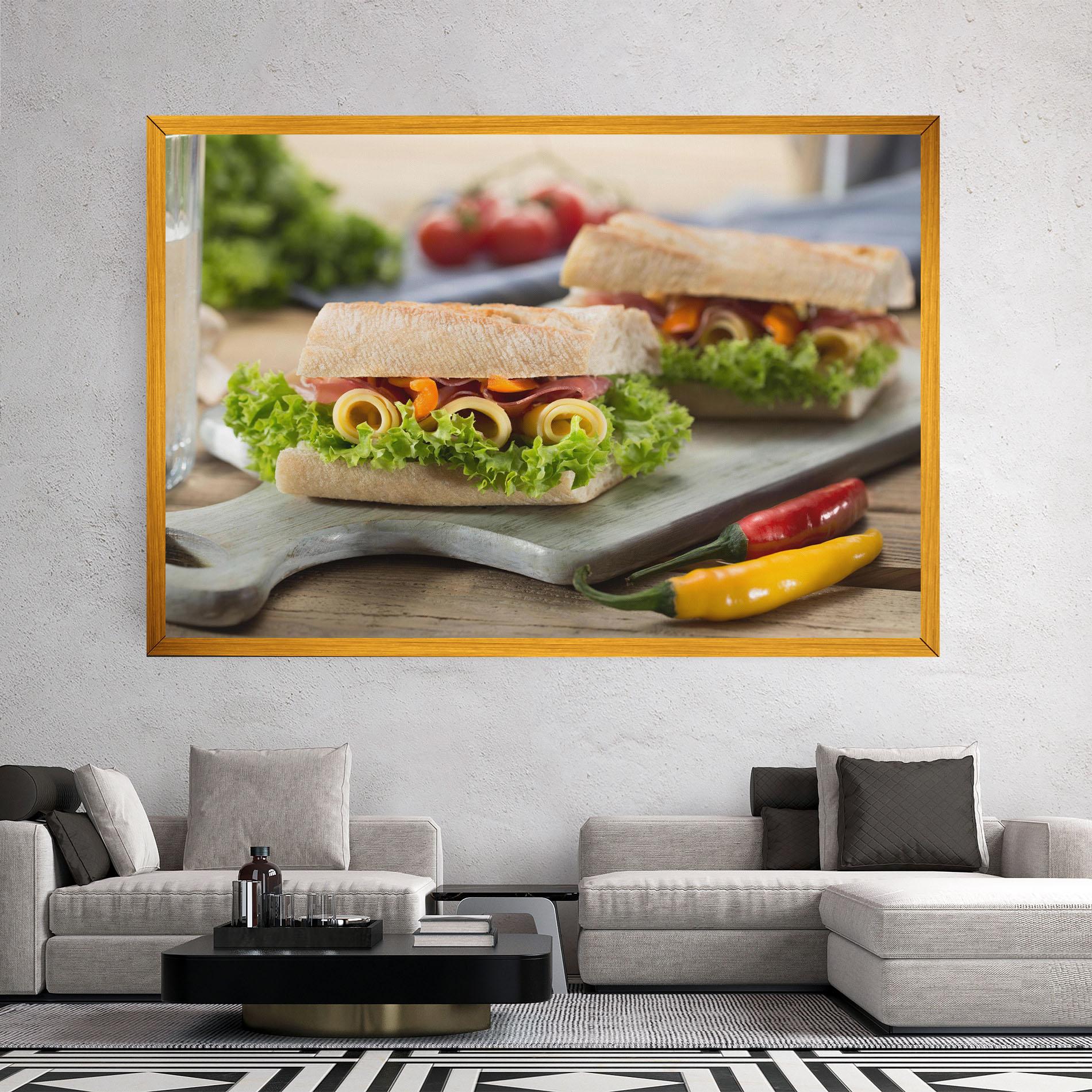 Tablou Canvas Yum Sandwich mockup 2