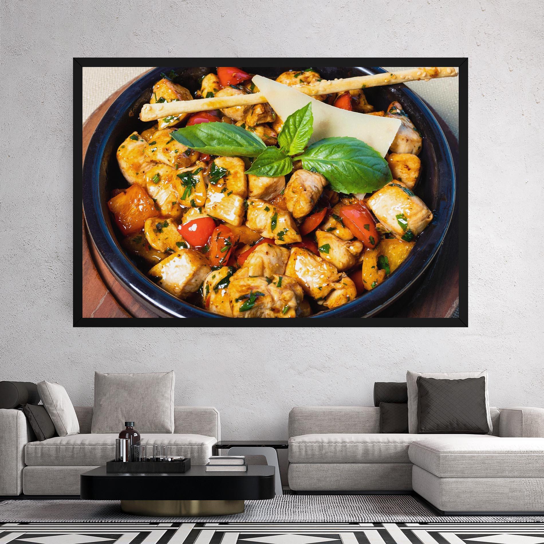 Tablou Canvas Chicken Food mockup 2