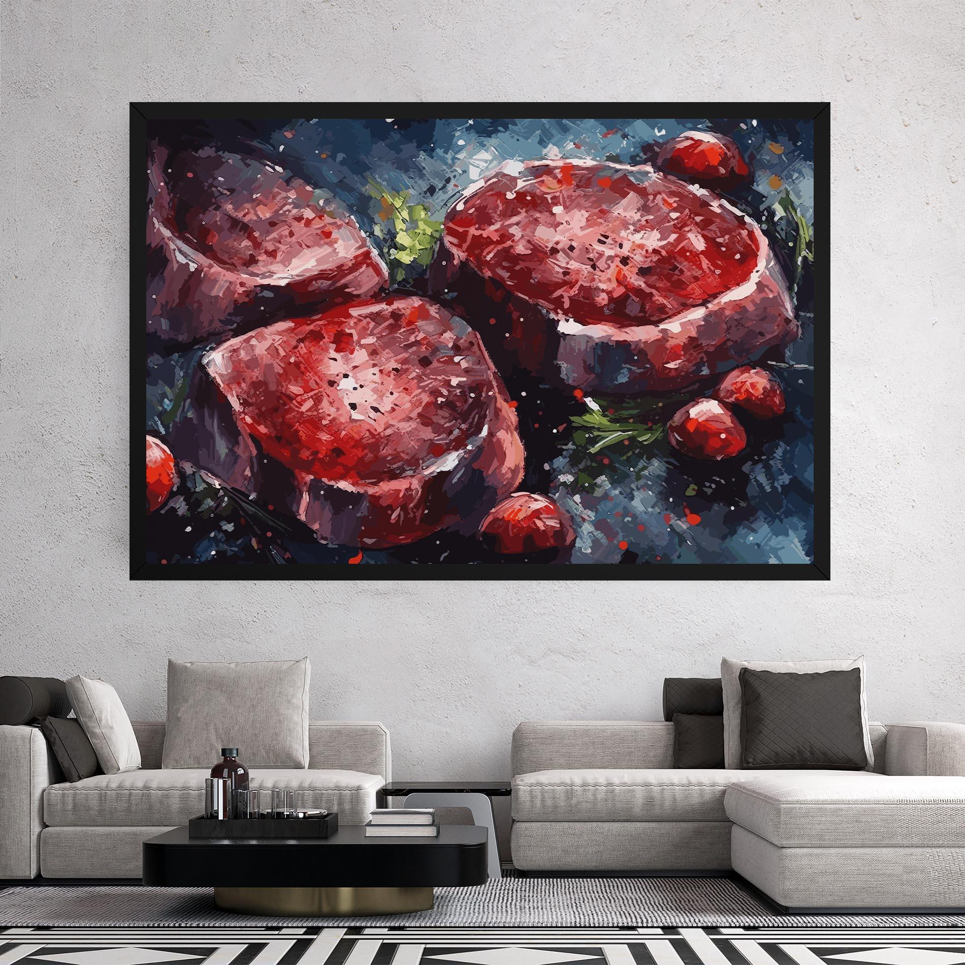 Tablou Canvas Meat Art mockup 2
