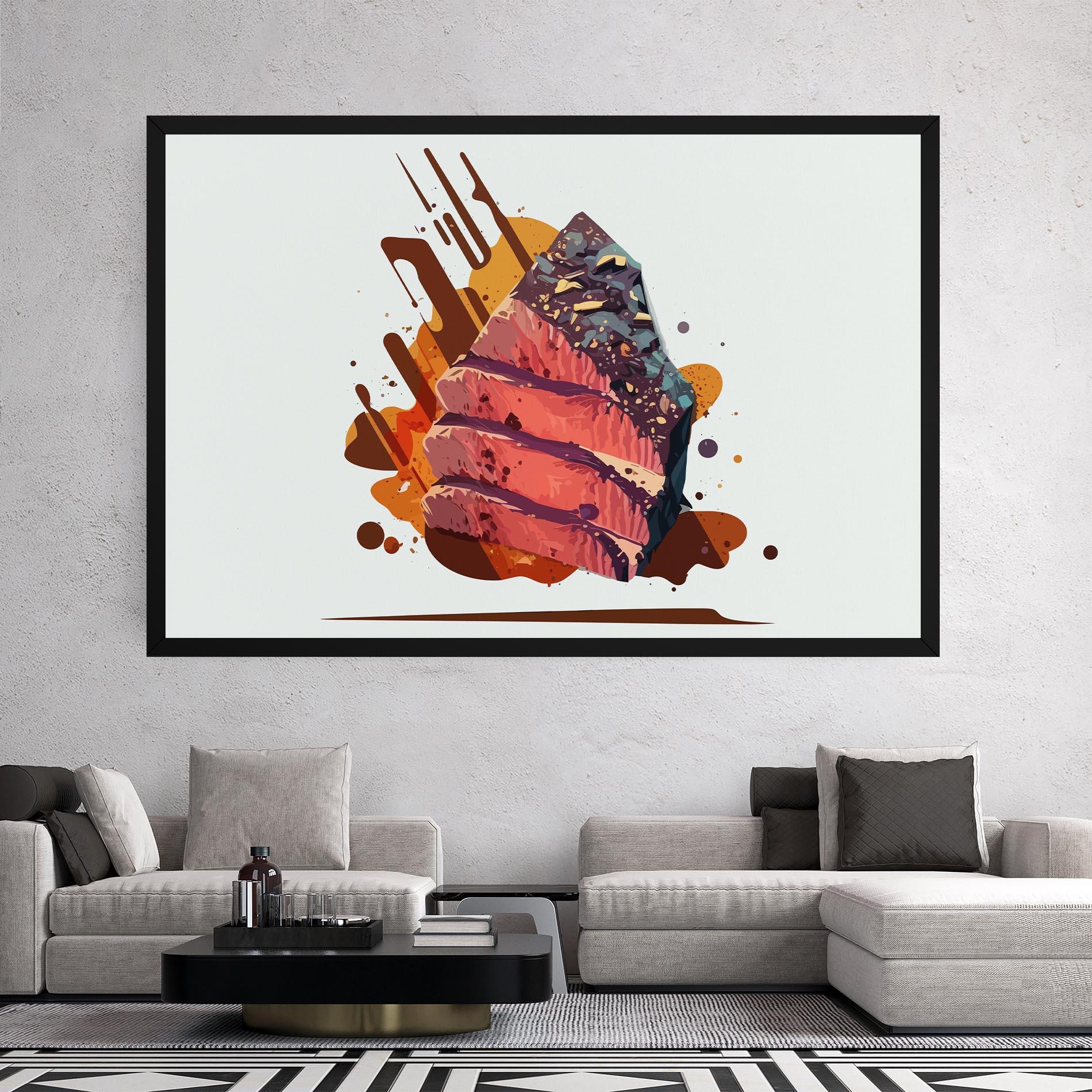 Tablou Canvas Meat Floating mockup 2