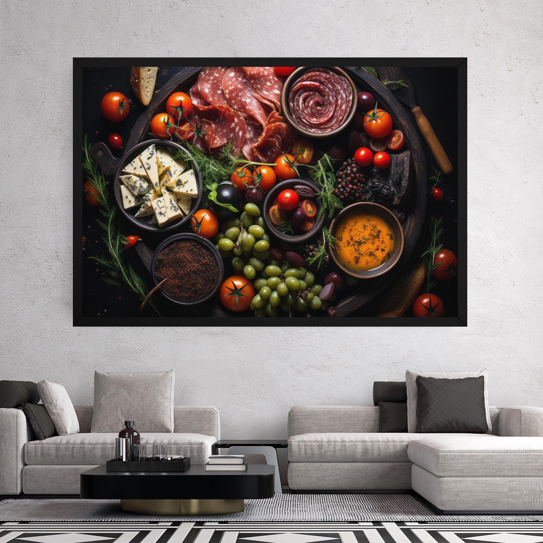Tablou Canvas Meats Assortment mockup 2