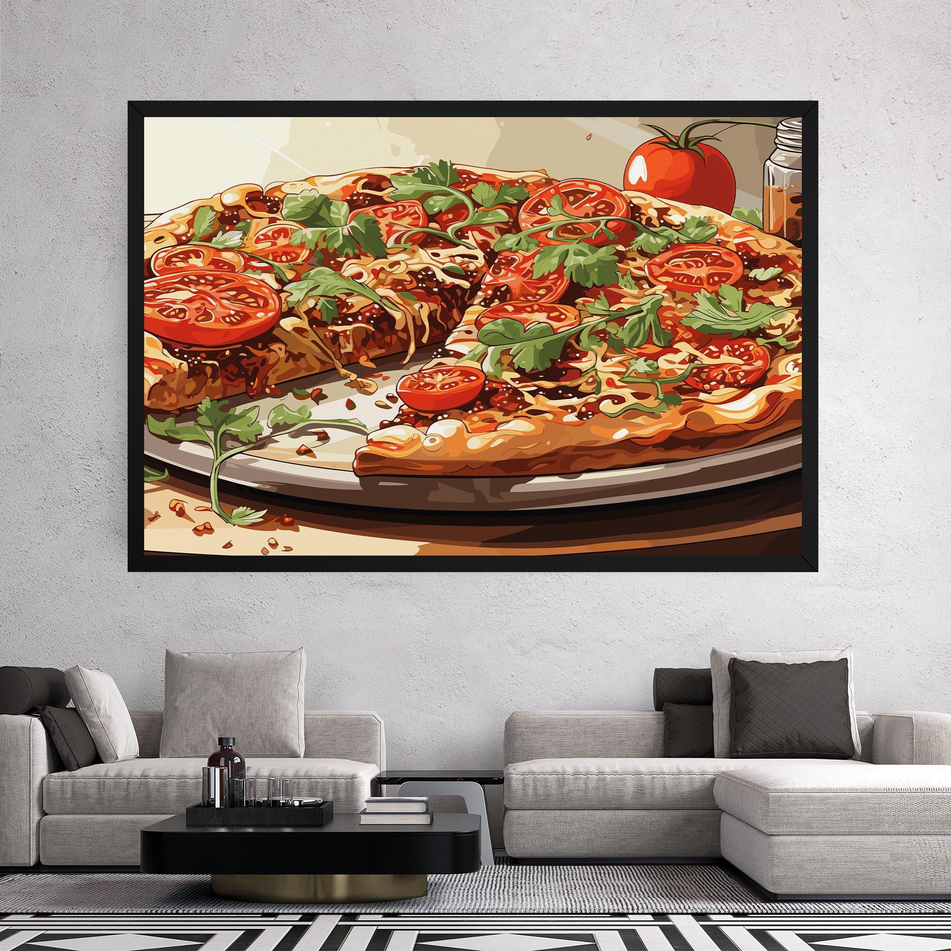 Tablou Canvas Pizza View mockup 2