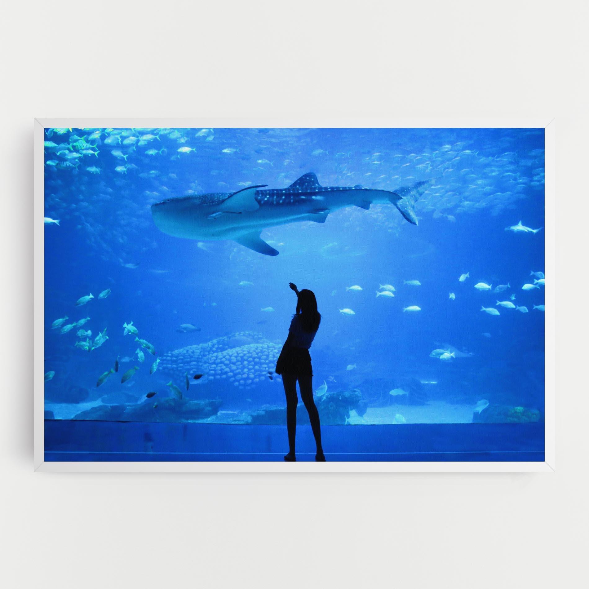 Tablou Canvas Aquarium Girl mockup 0
