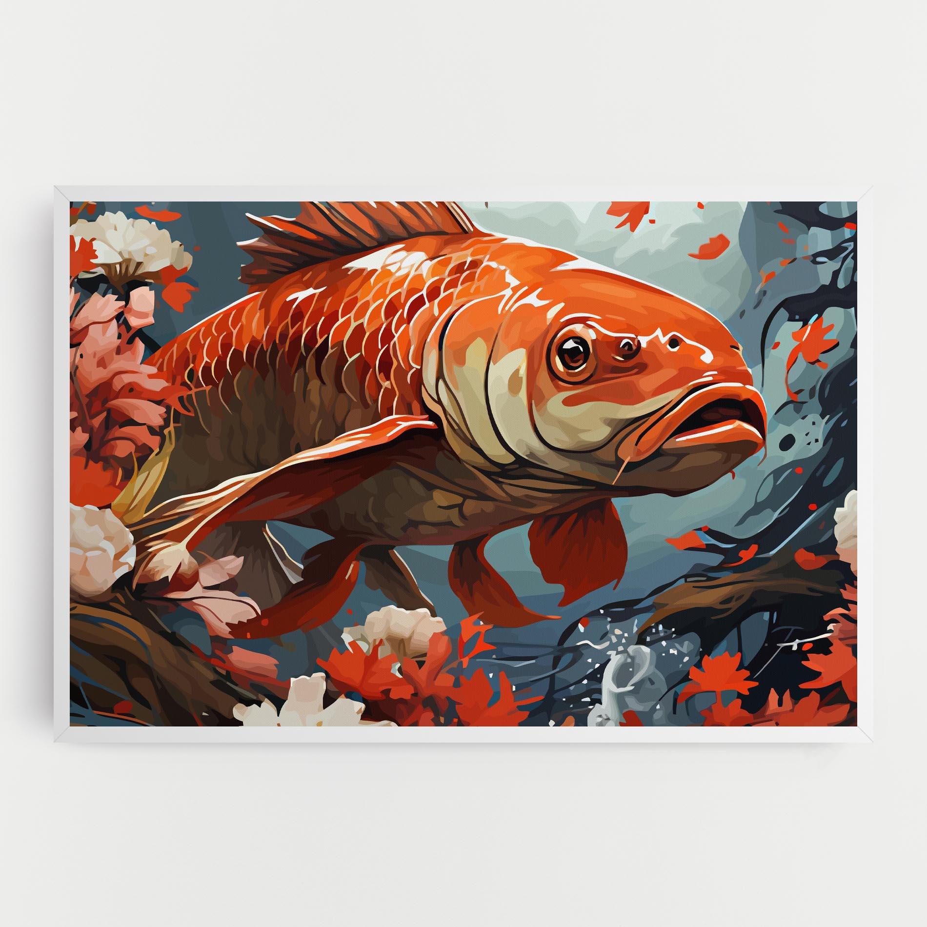 Tablou Canvas Orange Koi mockup 0