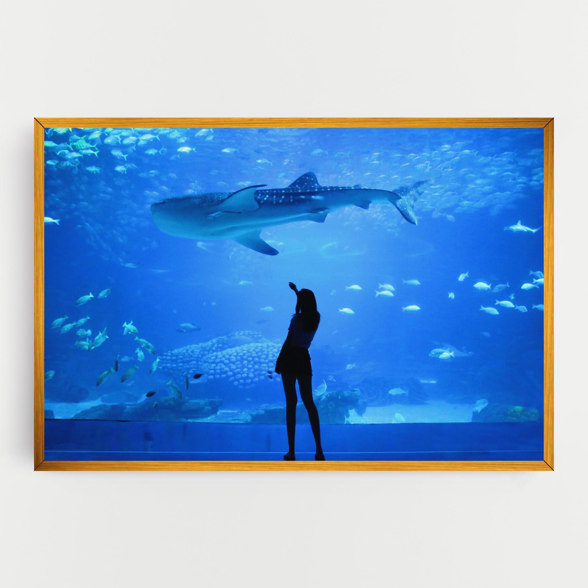 Tablou Canvas Aquarium Girl mockup 0