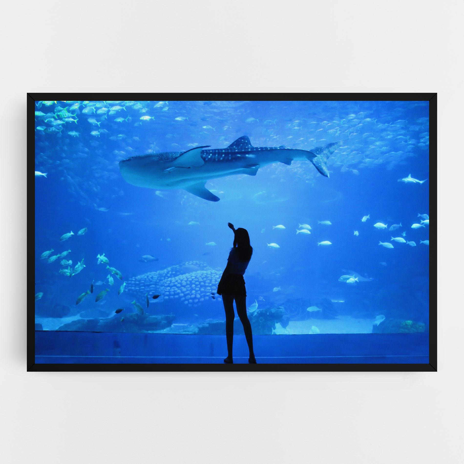Tablou Canvas Aquarium Girl mockup 0